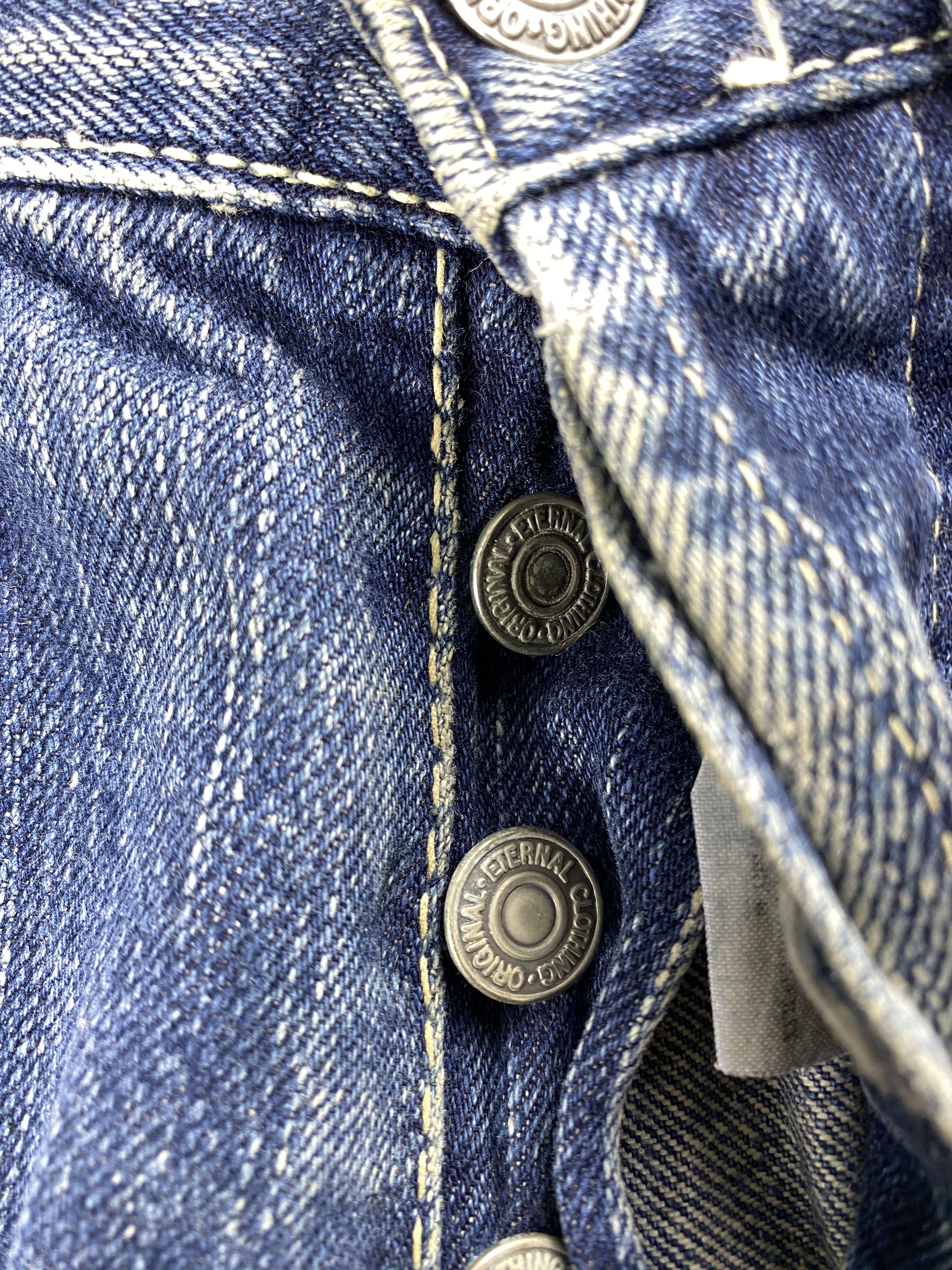 Eternal 💢 Selvedge Vintage Eternal Faded Distressed Jeans CP0082 Size US 29 - 6 Thumbnail