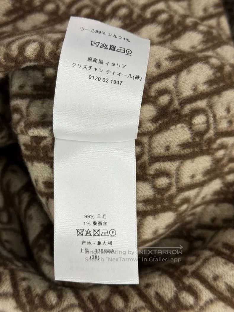 Dior Dior Inner old flower bathrobe-style tie-on wool coat Size XS / US 0-2 / IT 36-38 - 6 Thumbnail