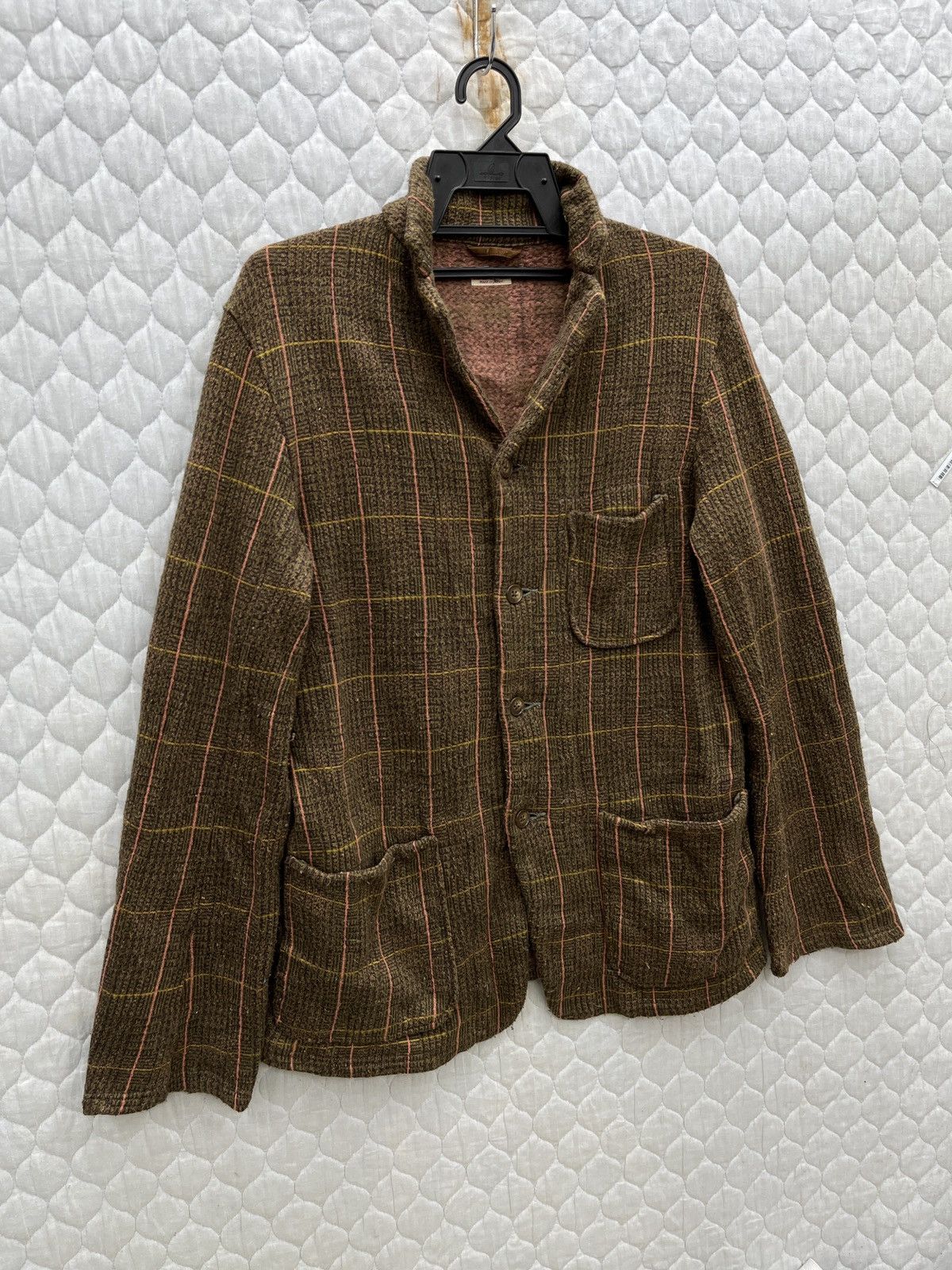 Kapital 🔥🔥🔥ARCHIVE KAPITAL KOBE TWEED KNIT FLEECE JACKET Size US M / EU 48-50 / 2 - 5 Thumbnail