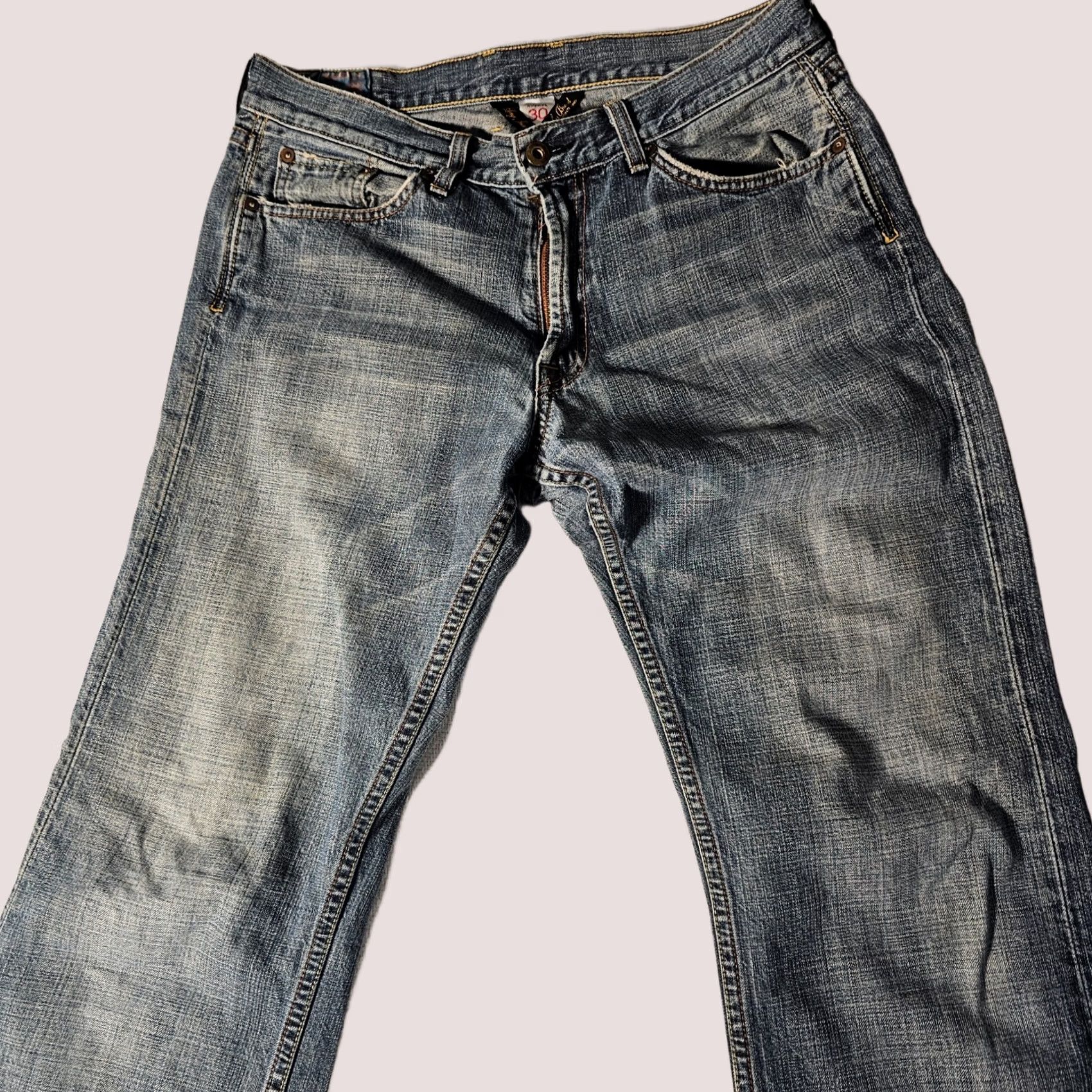 Lucky Brand VINTAGE Lucky Brand Jeans Women's 30 Blue Inseam 33 Bootcut Denim 100% Cotton USA Mens Women Girls Size 30" / US 8 / IT 44 - 1 Thumbnail