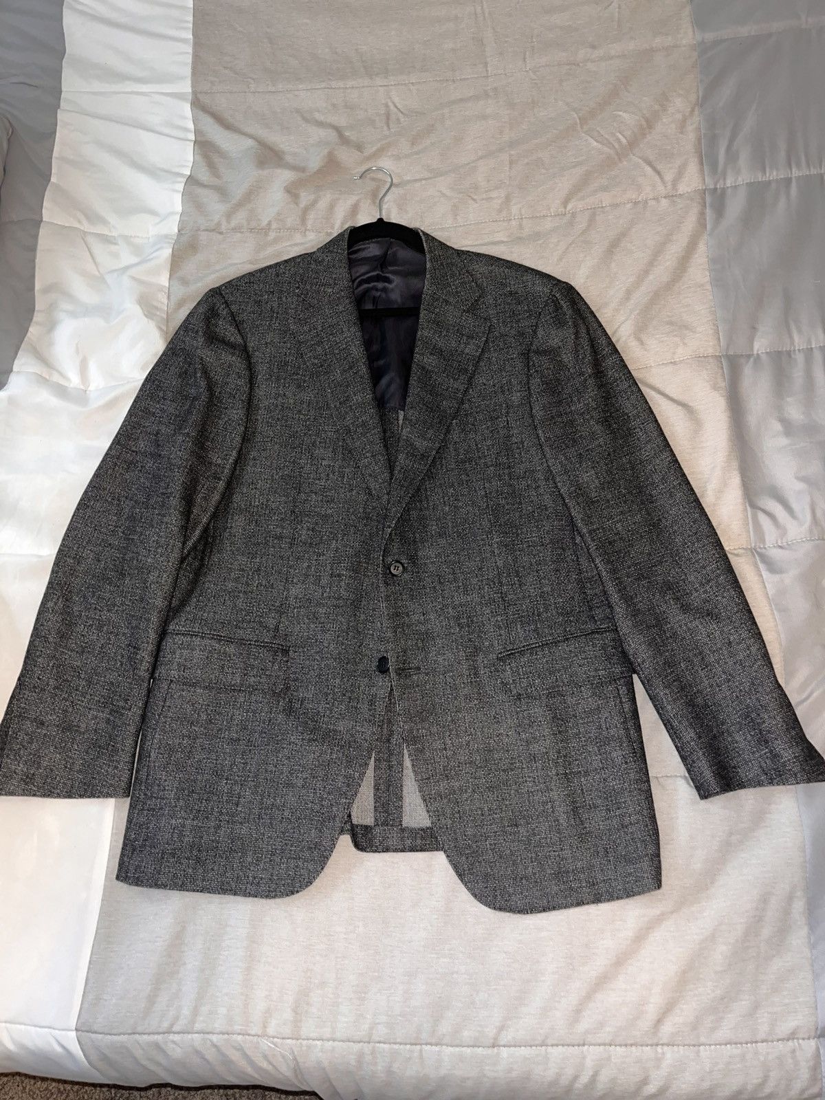 Canali Wool Cashmere & Silk Blend Blazer by Canali Made in Italy Size 44R - 2 Thumbnail
