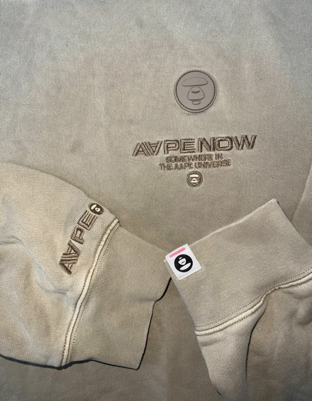 Bape AAPE OG NIGO era, khaki long-sleeve Size US M / EU 48-50 / 2 - 2 Thumbnail