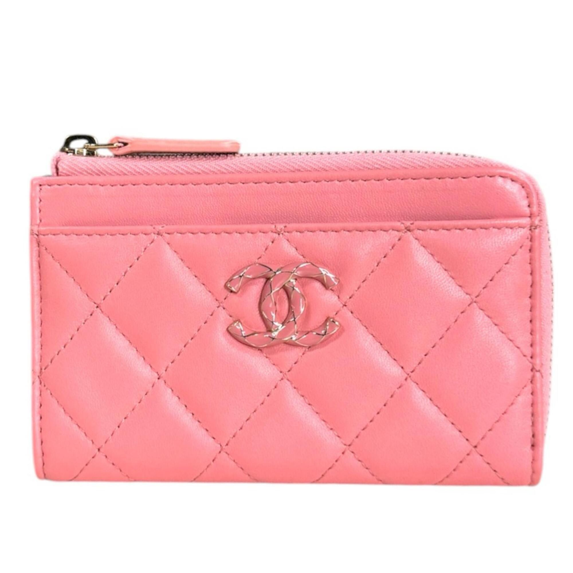Chanel Chanel Matelassé Coco Mark Wallet/Coin Case, Lambskin AP3982, Women's CHANEL Size ONE SIZE - 1 Thumbnail