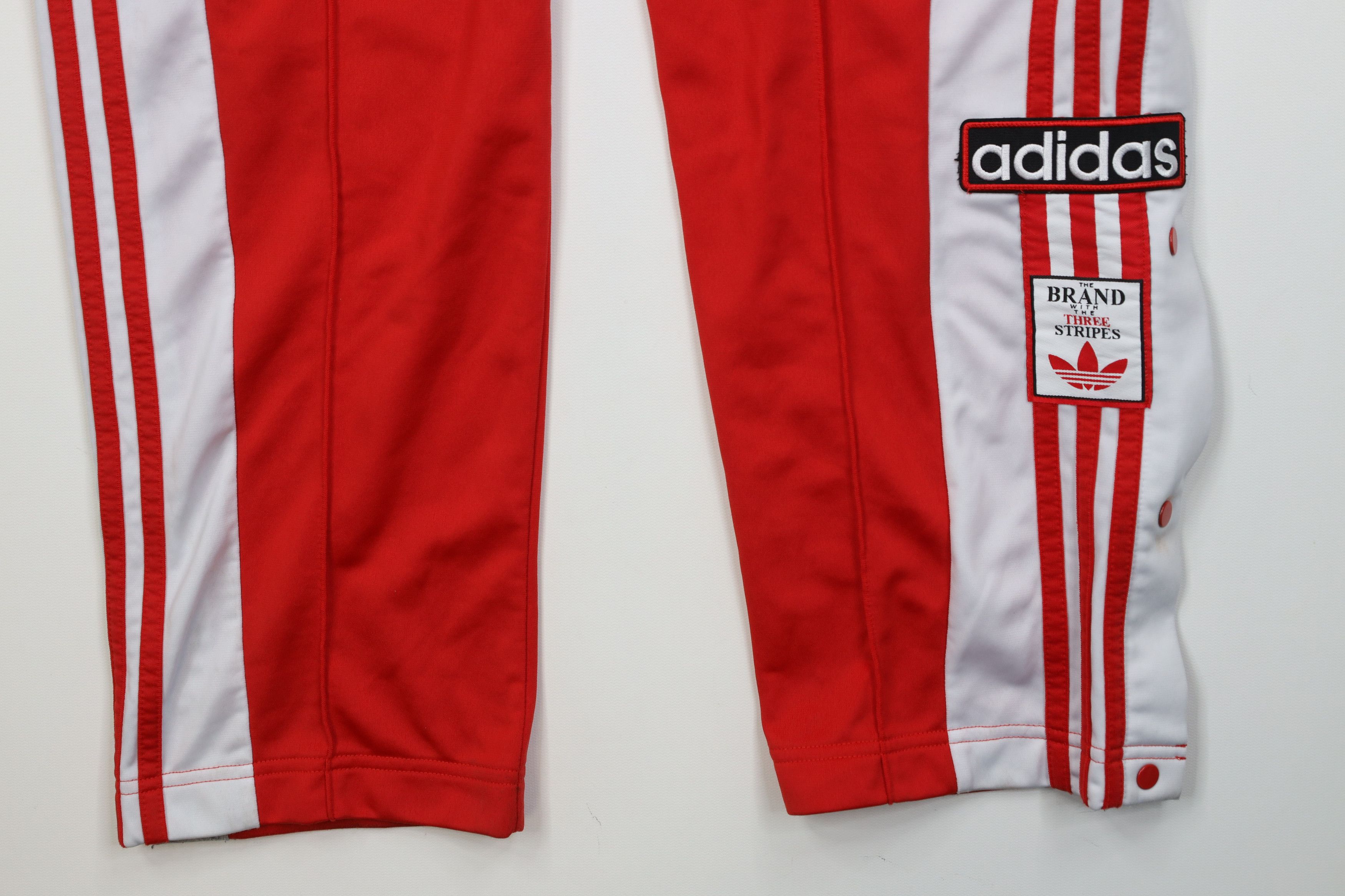 Adidas Vintage Y2K Adidas Striped Tearaway Sweatpants Pants Red Size US 34 / EU 50 - 4 Thumbnail