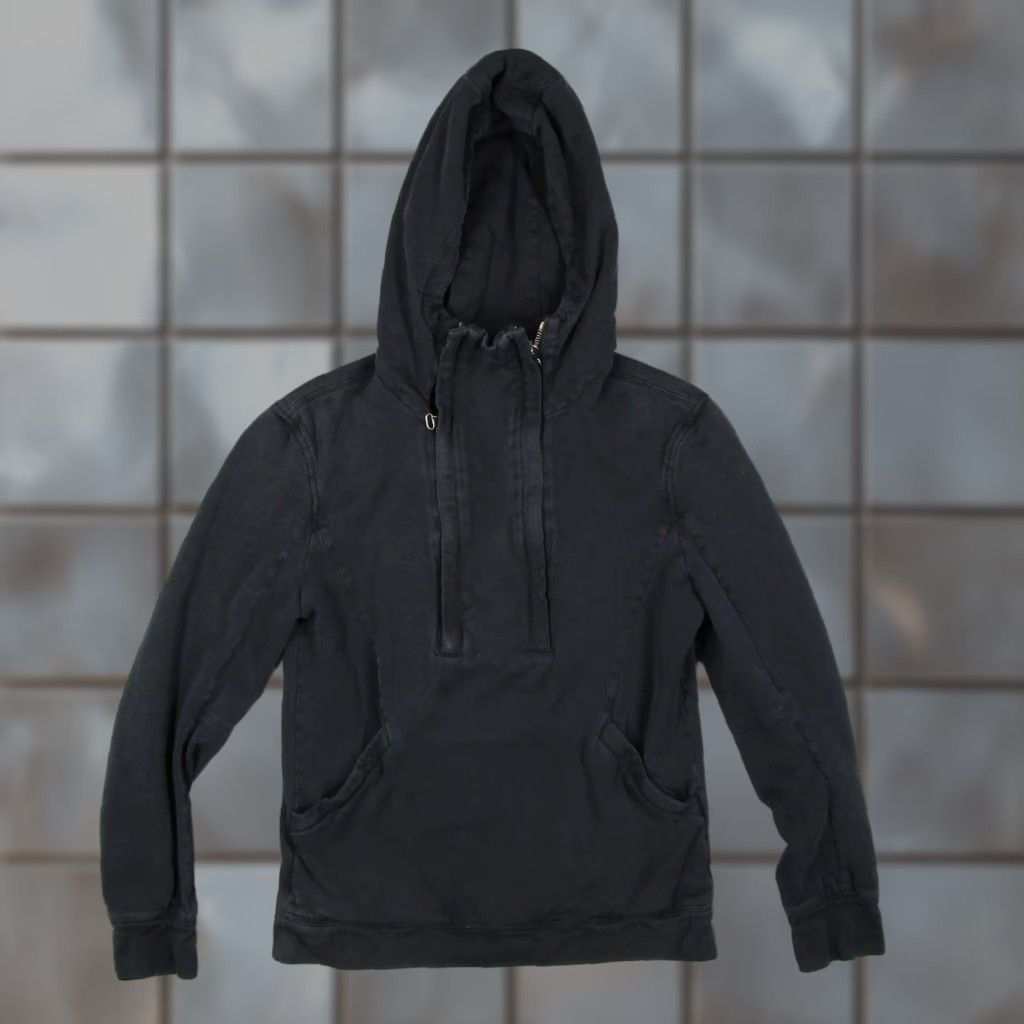 Helmut Lang Helmut Lang Hoodie Mens XS Black High Neck Funnel Hood Zip Pullover Lined Size US XS / EU 42 / 0 - 1 Thumbnail