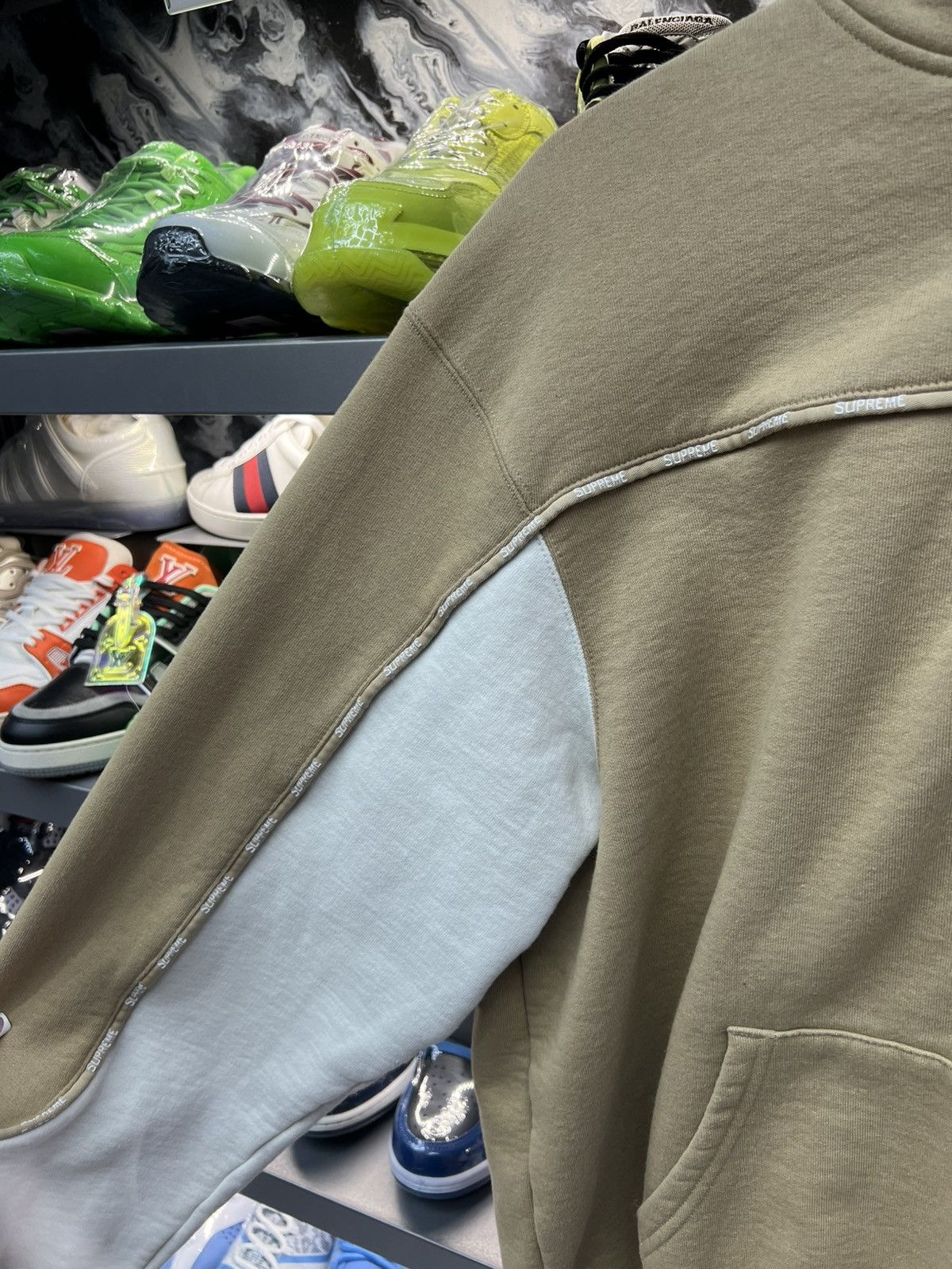 Supreme Supreme Piping Brown Hoodie Size US L / EU 52-54 / 3 - 3 Thumbnail
