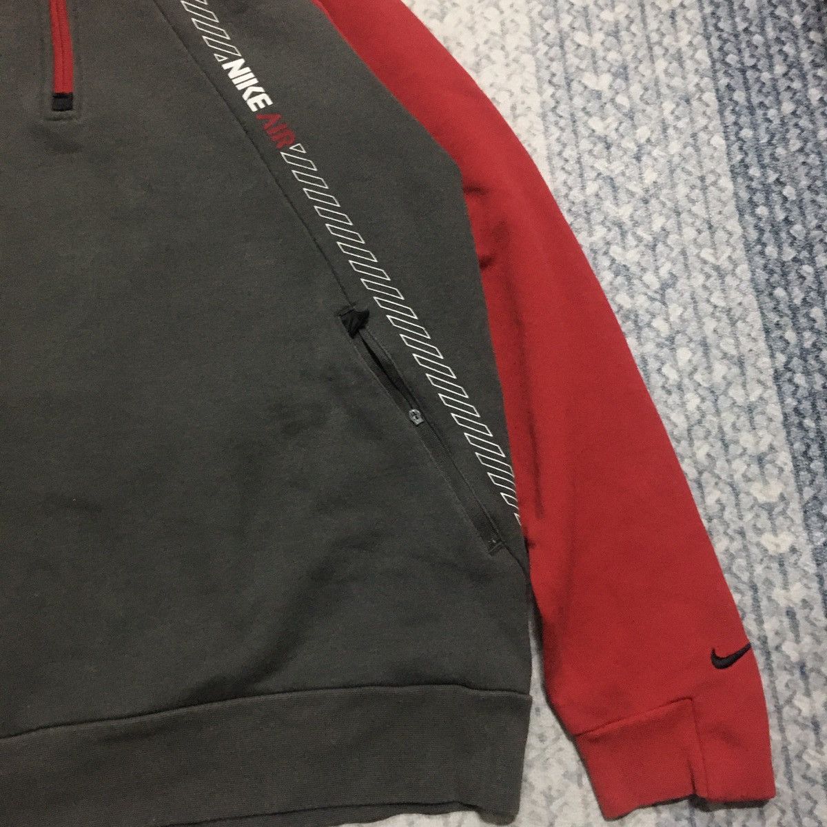 Nike × Nike ACG × Vintage 💥Rare💥 Distressed Vintage Nike Air Halfzipper Hoodies Size US S / EU 44-46 / 1 - 6 Thumbnail