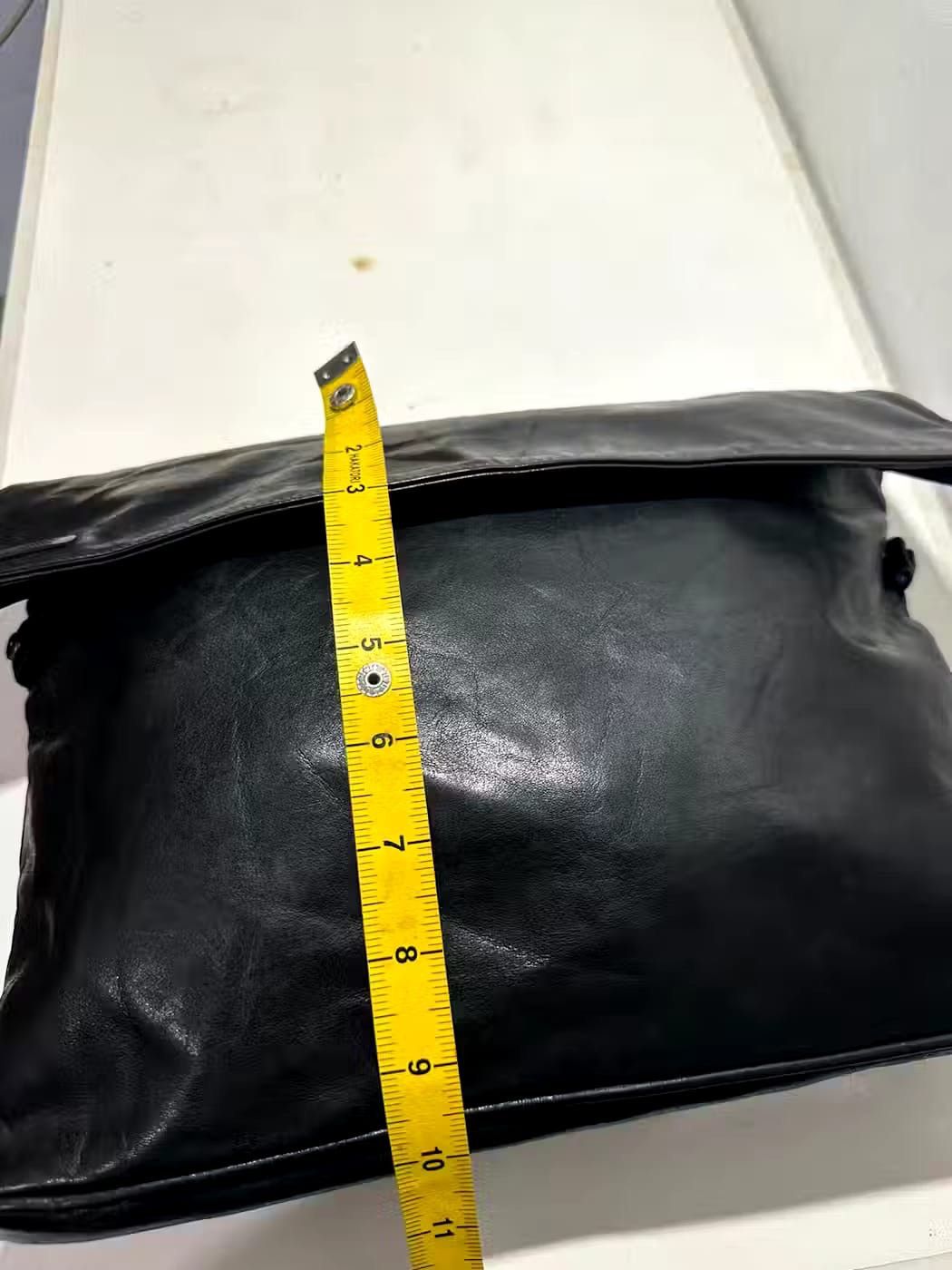 Issey Miyake Rare!!! Issey Miyake Design Studio Leather Clutch bag Size ONE SIZE - 8 Thumbnail