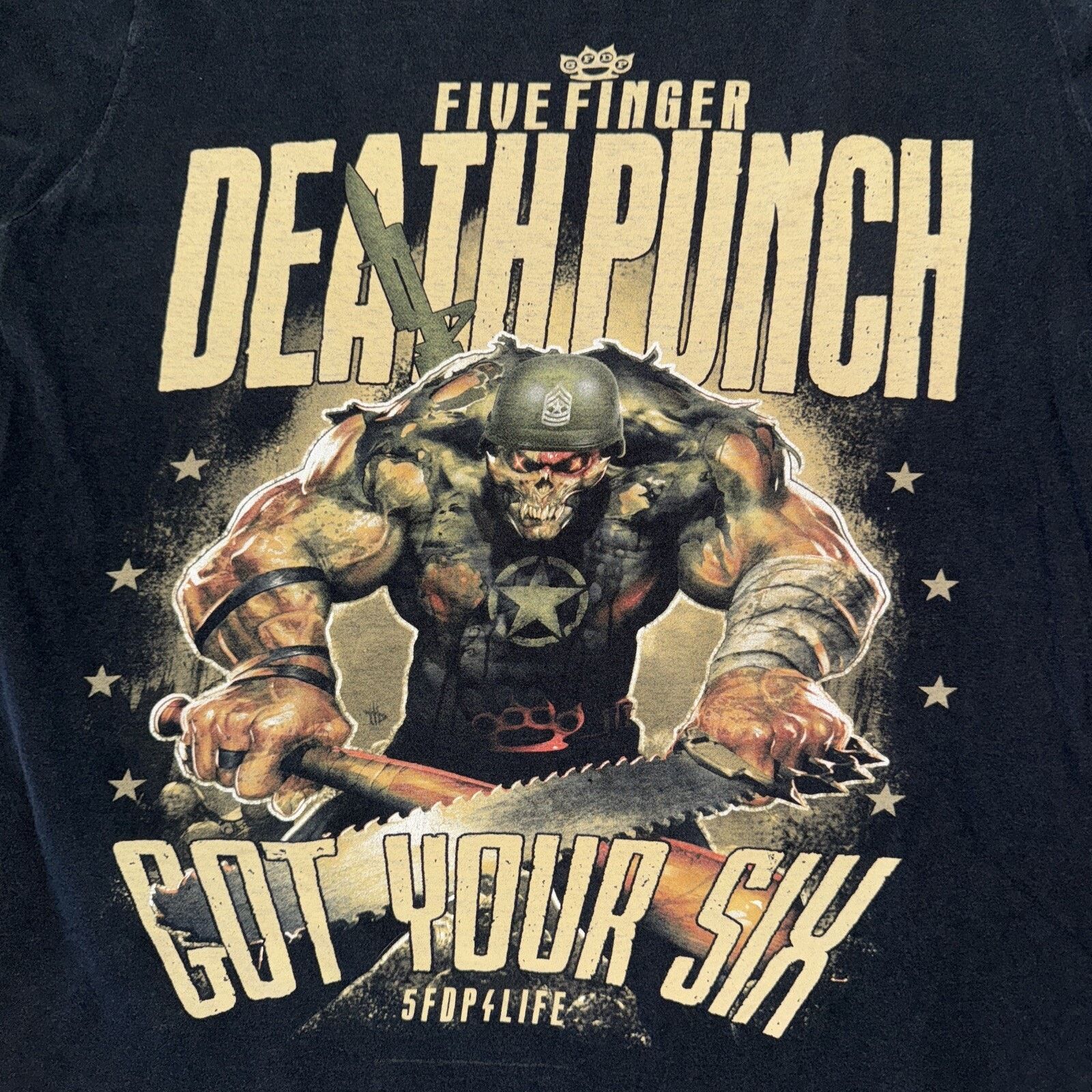 Band Tees Five Finger Death Punch T-Shirt Black Large 21x26 Band Tee Size US L / EU 52-54 / 3 - 2 Thumbnail