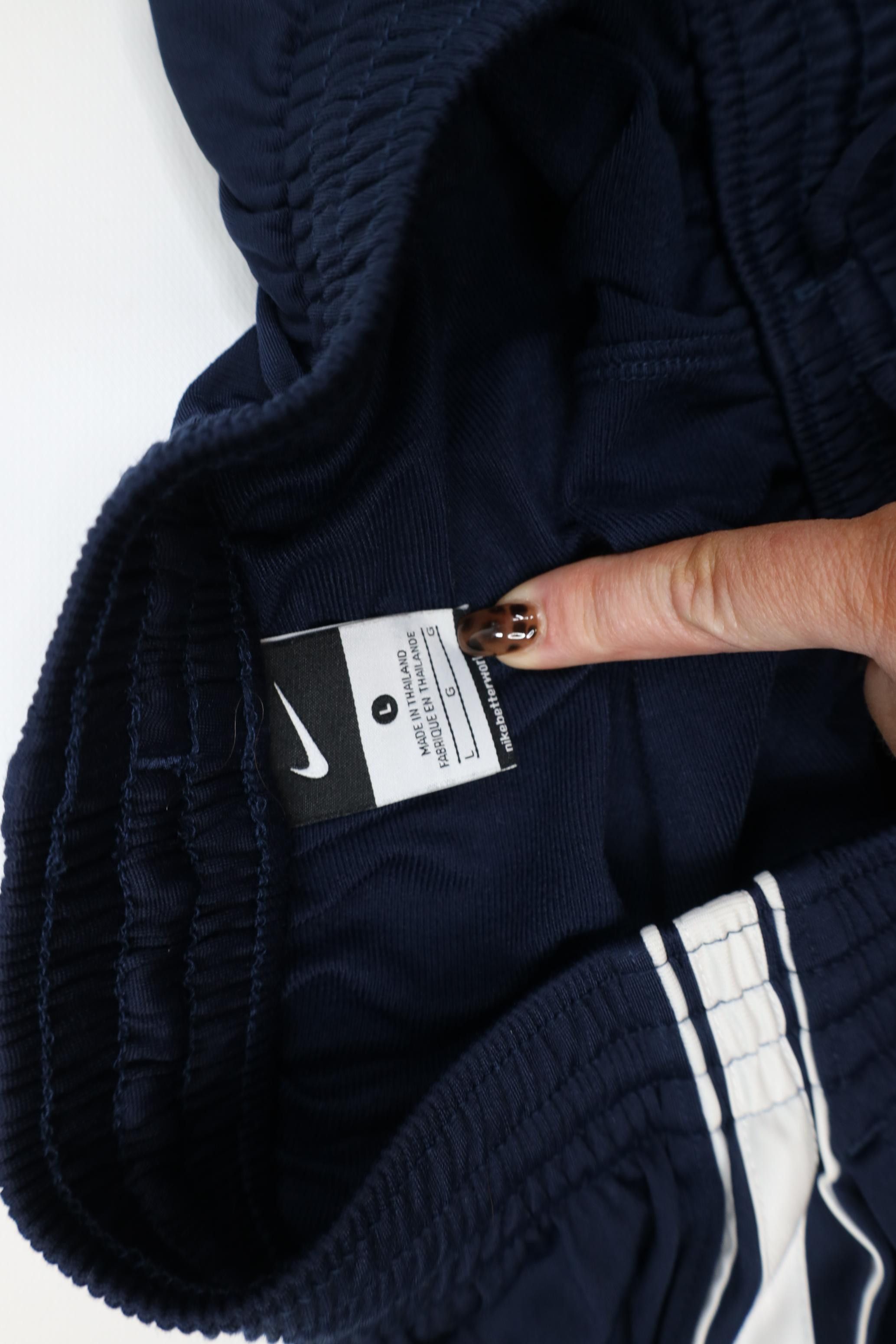 Nike Vintage Y2K Nike Scott Mini Swoosh Wide Leg Sweatpants Blue Size US 36 / EU 52 - 10 Thumbnail