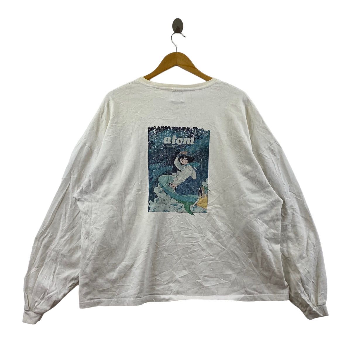 Japanese Brand × Vintage Vintage ATOM Anime Japan Brand Band Oversize White Size US L / EU 52-54 / 3 - 1 Thumbnail