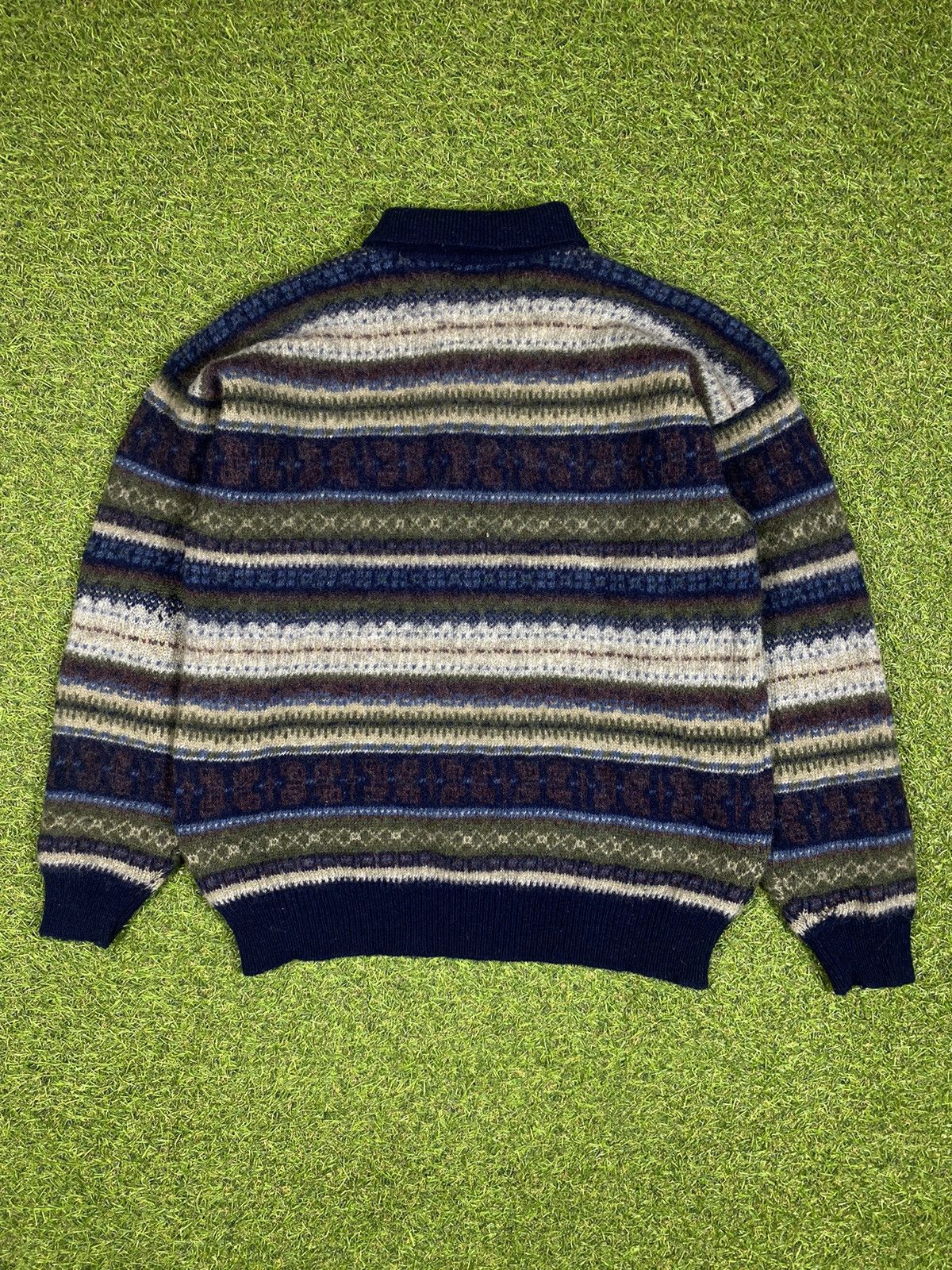Japanese Brand Vintage 90s Japanese 1/4 sweater Old Money style size L Size US L / EU 52-54 / 3 - 5 Thumbnail