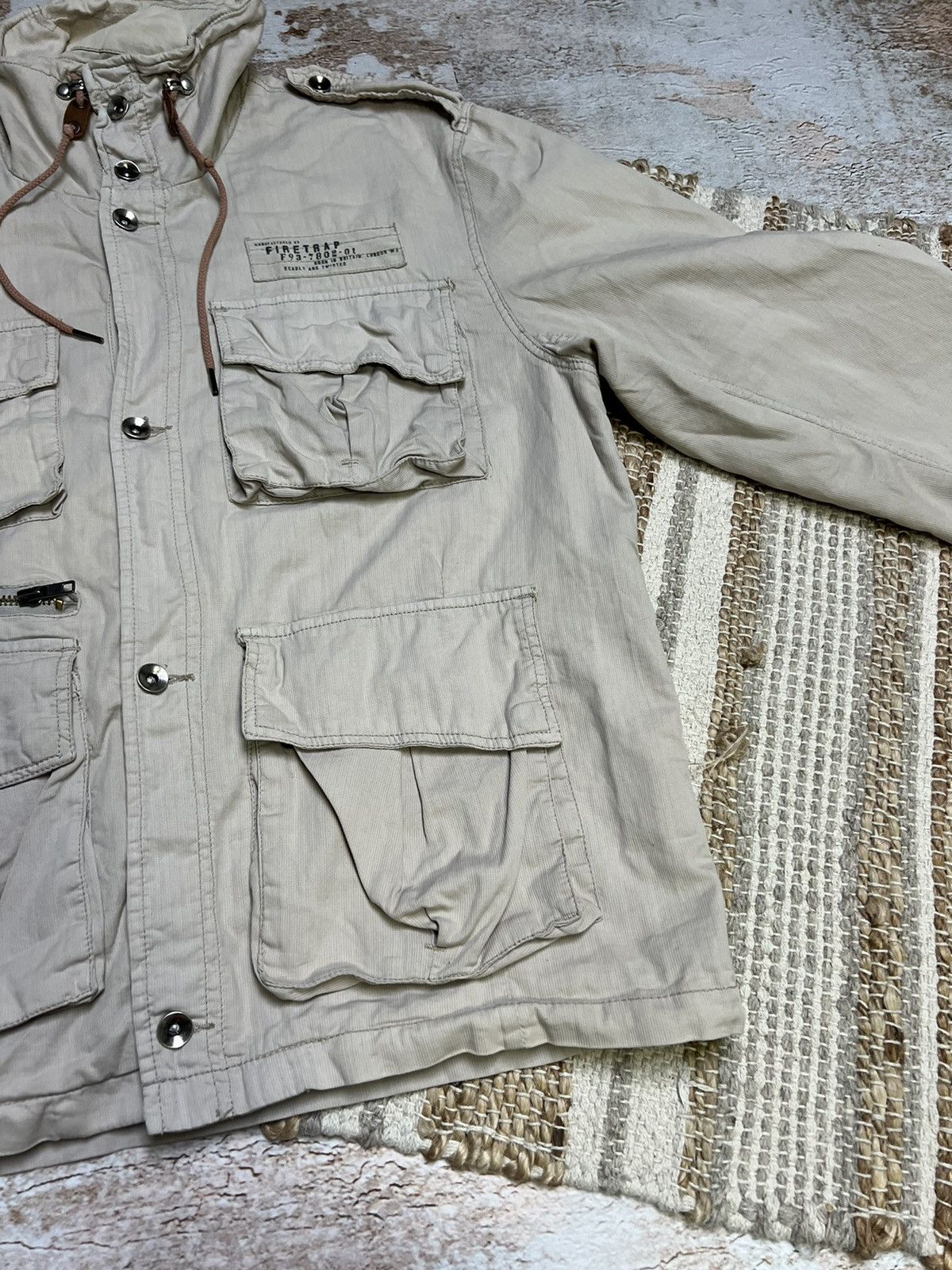 Japanese Brand Firetrap multi pocket vintage jacket Size US L / EU 52-54 / 3 - 3 Thumbnail