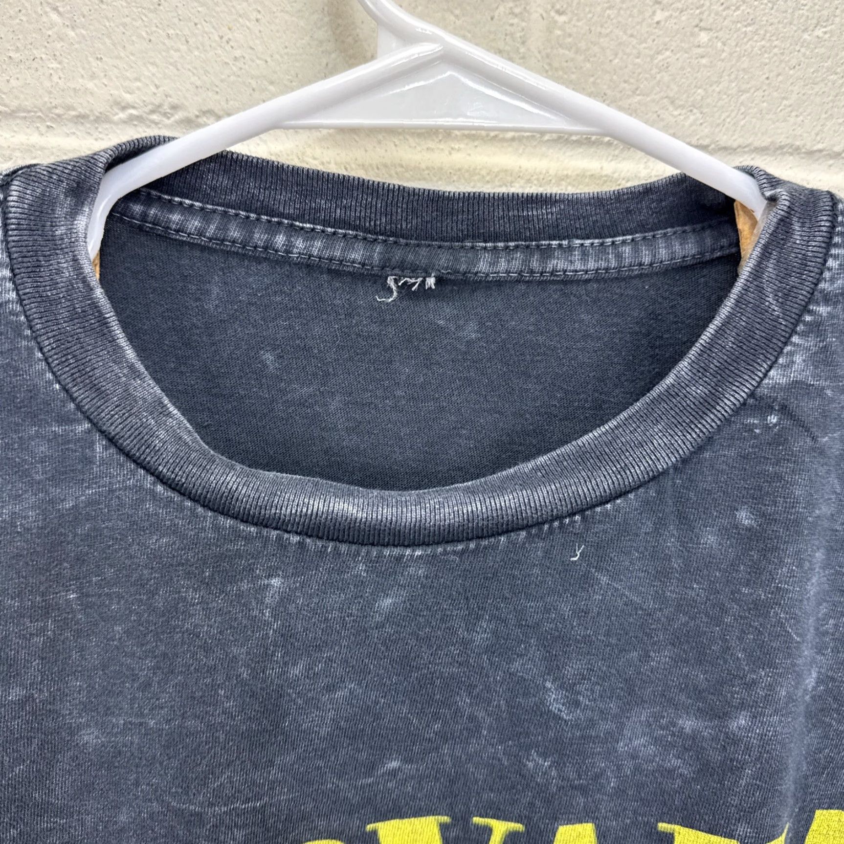 Vintage Vintage Nirvana T Shirt Black Large Acid Wash Faded In Utero Spellout Graphic Print Crew Neck Short Sleeve Logo Accent Men Size US L / EU 52-54 / 3 - 3 Thumbnail