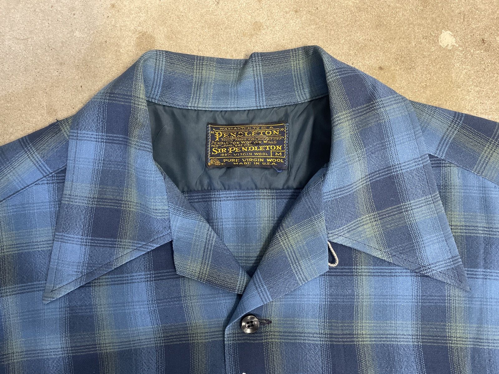 Pendleton × Vintage DROP🔥Vintage 1970s Pendleton Loop Collar Shirt Size US L / EU 52-54 / 3 - 3 Thumbnail