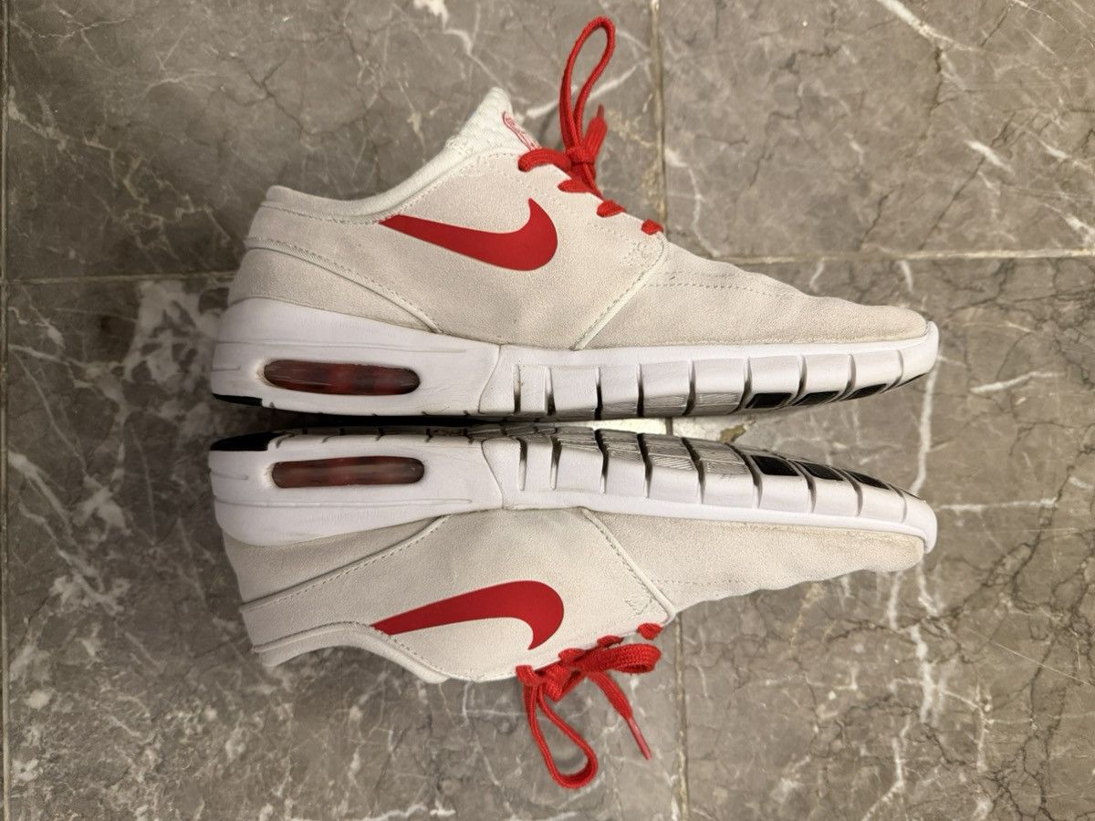 Nike Nike SB Stefan Janoski Max L “Summit White/University Red” Size US 7 / EU 40 - 1 Thumbnail