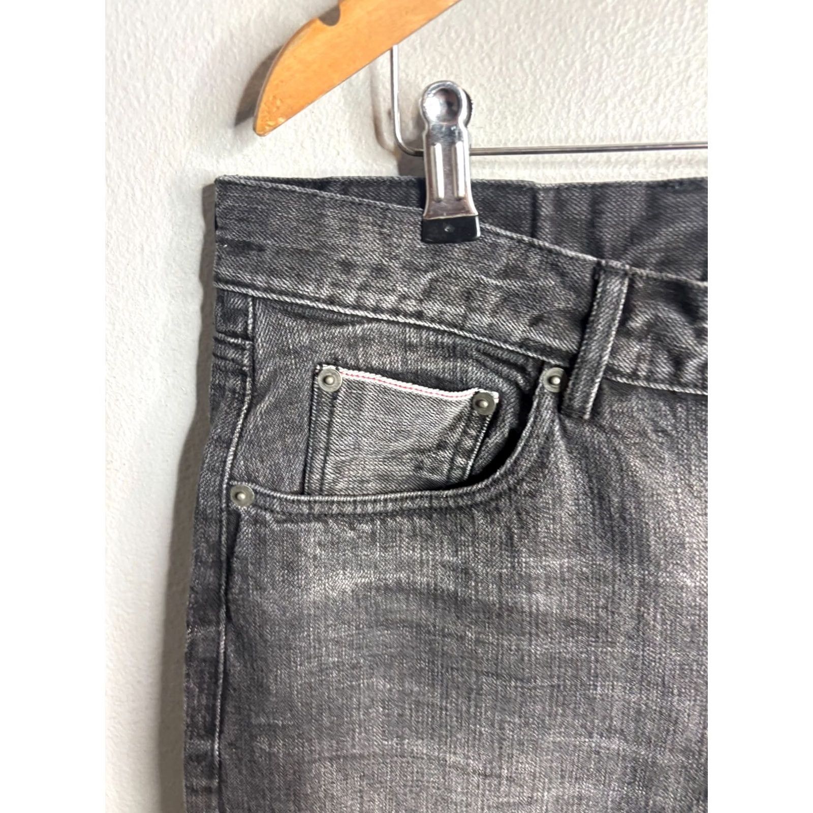 Taylor Stitch Taylor Stitch Denim Jeans Men's 33x30 Slim Straight Blue Cotton 5-Pocket Logo Vintage City Hipster Mens Size US 33 - 2 Thumbnail