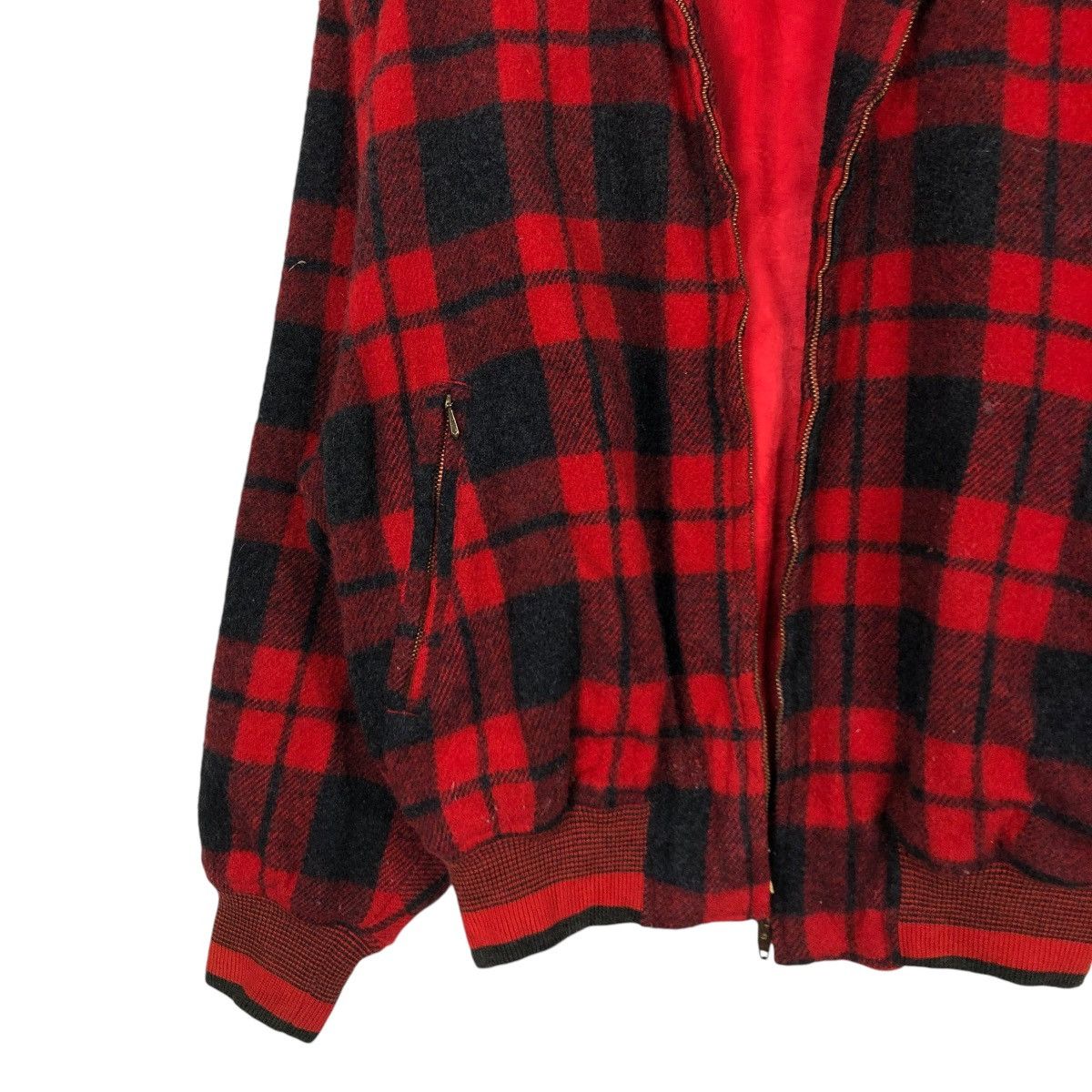 Japanese Brand VINTAGE WOOL HERRINGBONE BOMBER JACKET MESSAGE ISSEY MIYAKE Size US M / EU 48-50 / 2 - 6 Thumbnail