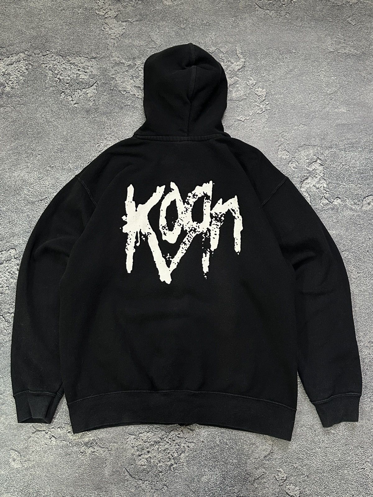Vintage Korn Rock Band Black Big Logo Zip up Hoodie size M Size US M / EU 48-50 / 2 - 1 Thumbnail