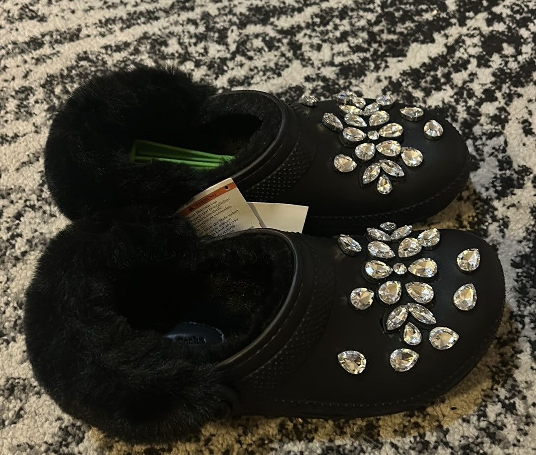 Crocs × Simone Rocha Crocs X Simone Rocha Classic Faux Fur Lined Clog Size US 9 / EU 42 - 3 Thumbnail