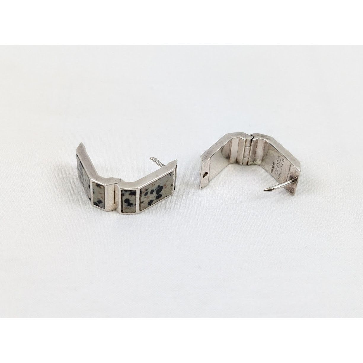 Bottega Veneta o1rshd1 Size: OS / Sterling Dalmatian Earrings in Silver Size ONE SIZE - 10 Thumbnail