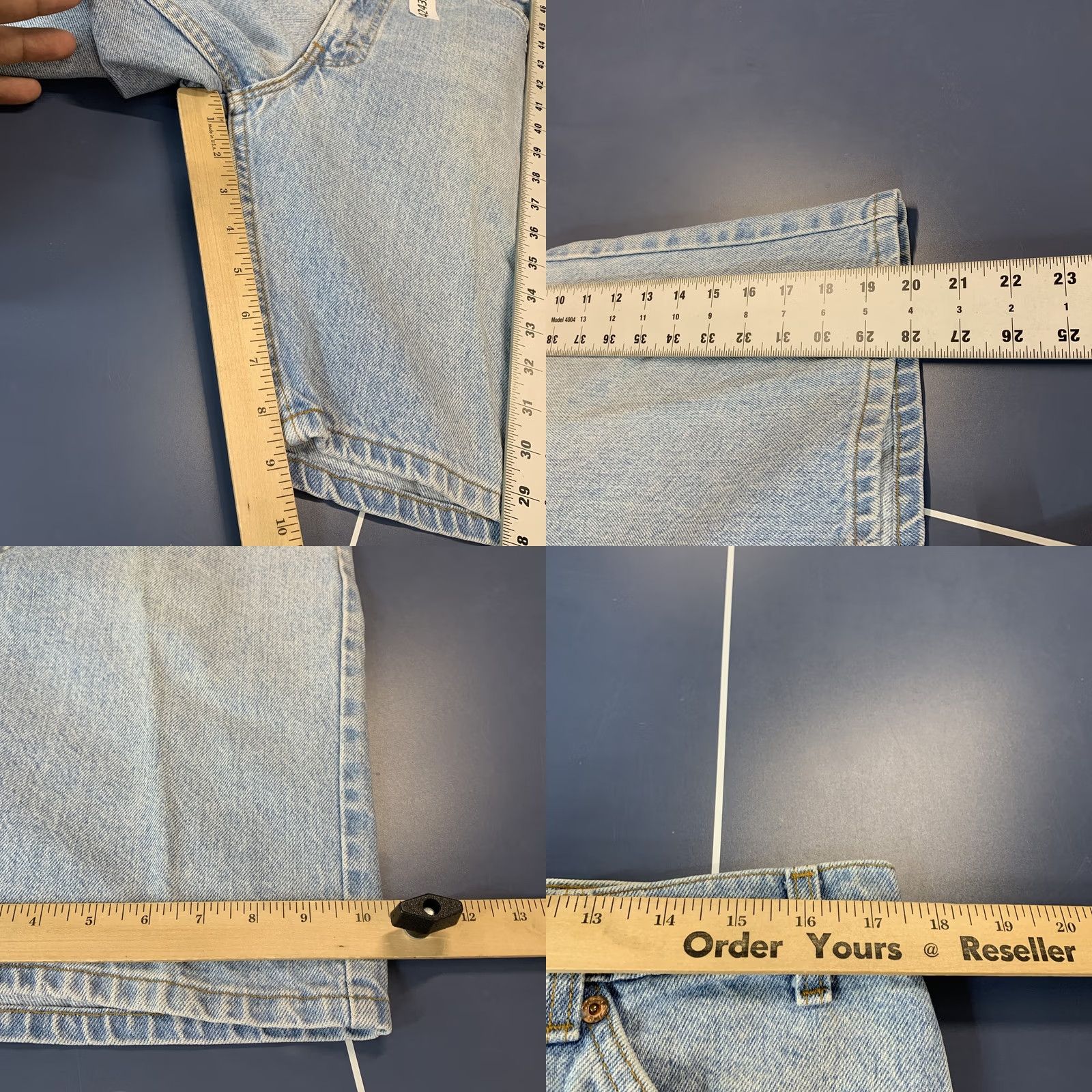 Levi's VINTAGE Levi's Denim Shorts Mens 34x9 Light Wash 90s Orange Tab 5-Pocket Dictionary Size US 34 / EU 50 - 10 Thumbnail