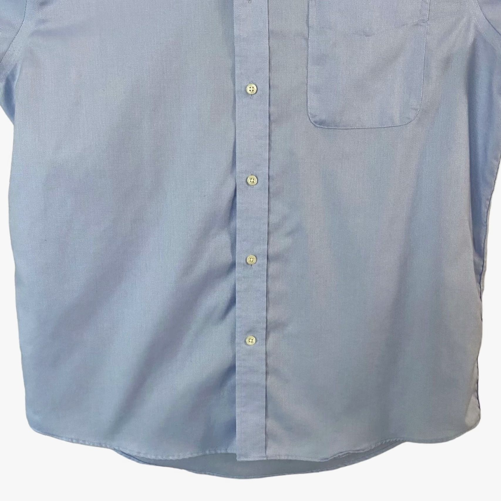 Ralph Lauren Lauren Ralph Lauren Button-Down Dress Shirt Blue Men's Large Business-Casual Size 42R - 6 Thumbnail