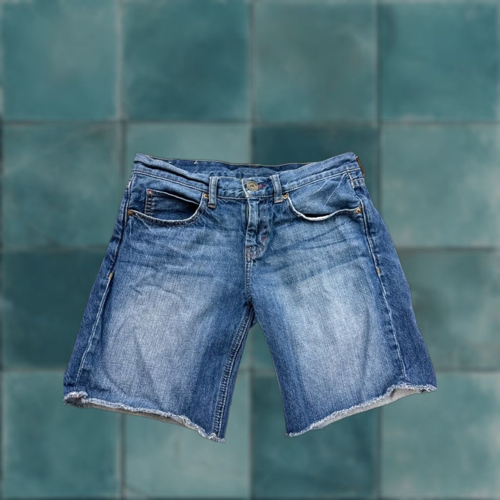 Banana Republic Banana Republic Shorts Womens 25 Blue Denim Jean Stretch Cutoff Jorts Size 42" / US 20 - 1 Thumbnail