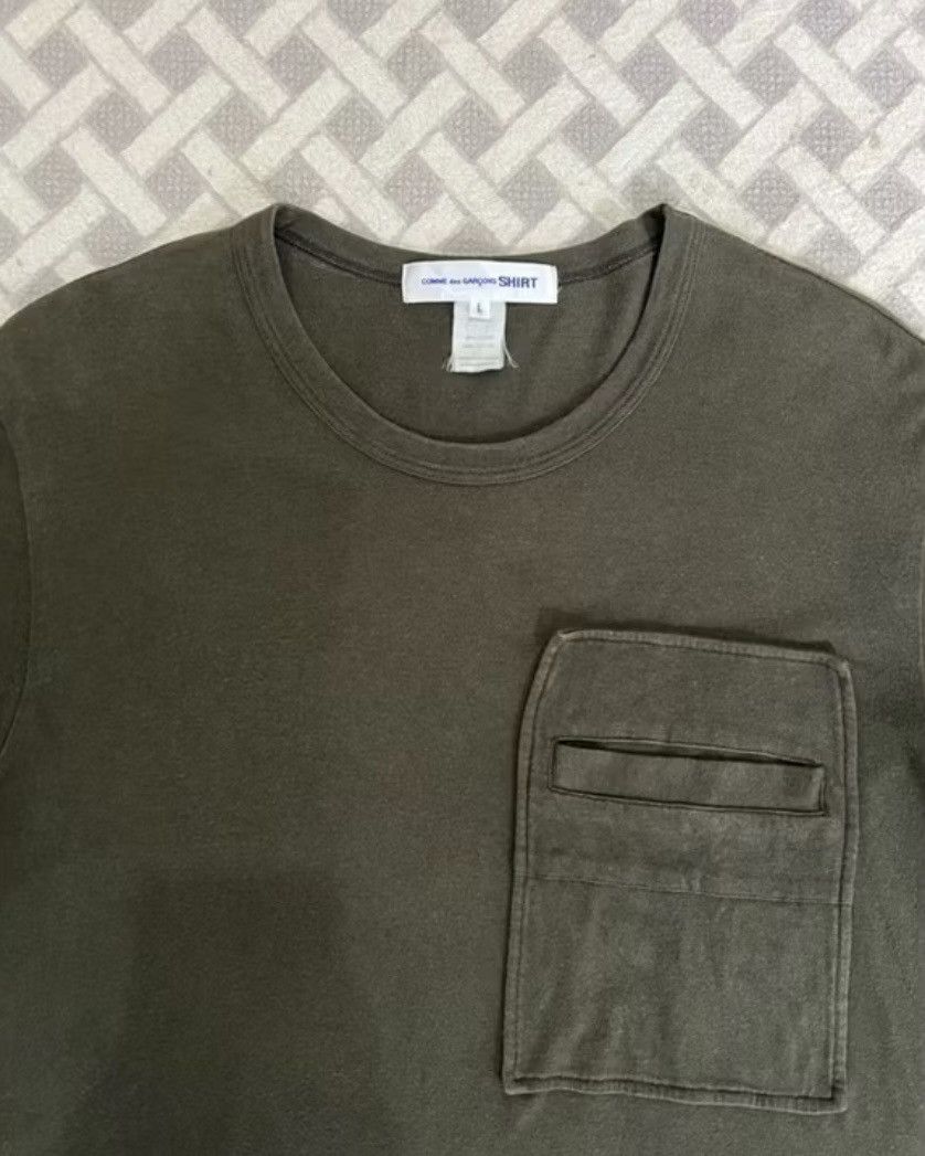 Comme des Garcons SHIRT Vintage Comme Des Garcons Tshirt CDG Pocket Army Tee Size US L / EU 52-54 / 3 - 3 Thumbnail