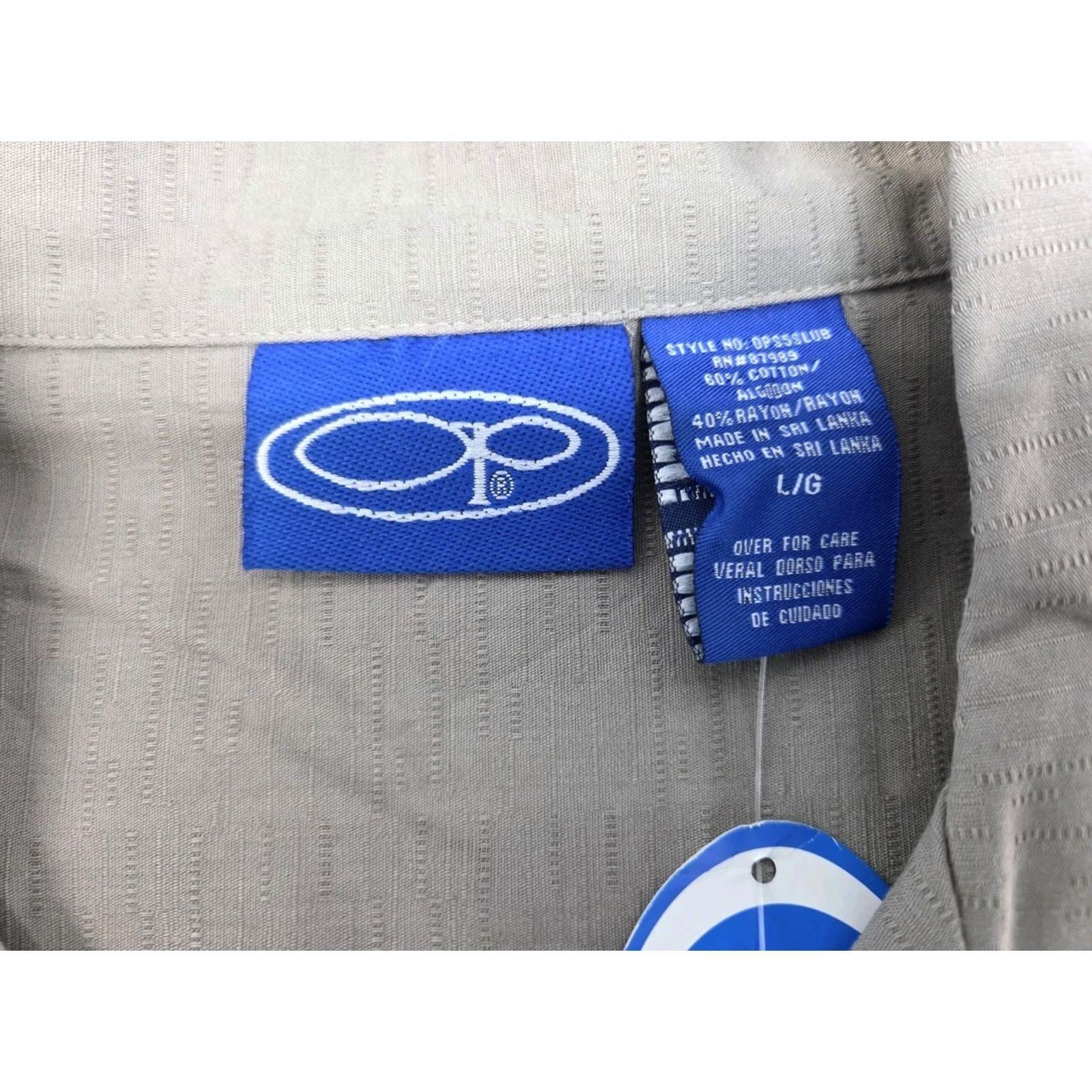 Ocean Pacific NWT Ocean Pacific Mens Beige Short Sleeve Button-Up Shirt Size Large Size US L / EU 52-54 / 3 - 3 Thumbnail