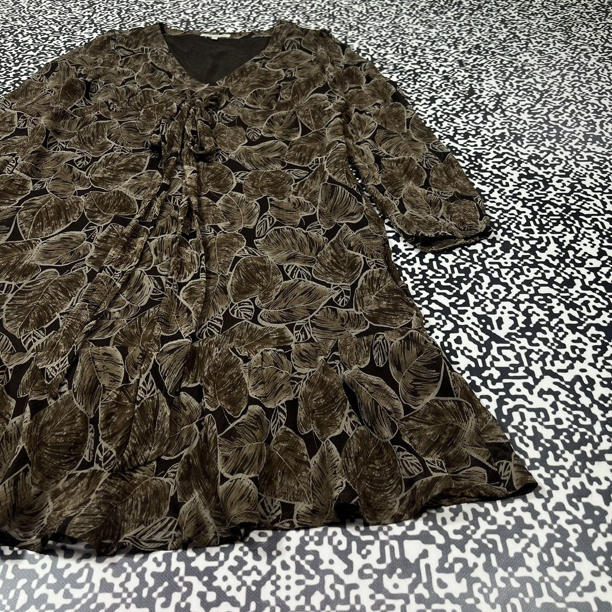 Laura Ashley Vintage Y2K Laura Ashley Silk Retro Luxury Style Maxi Dress Size XXL / US 16-18 / IT 52-54 - 13 Thumbnail