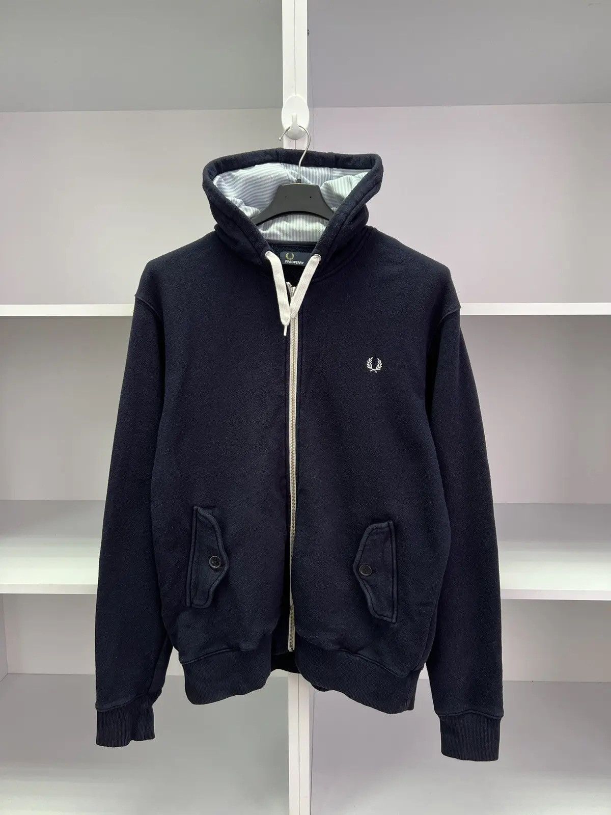 Fred Perry × Vintage Vintage Fred Perry Zip Up Hoodie Size US L / EU 52-54 / 3 - 2 Thumbnail