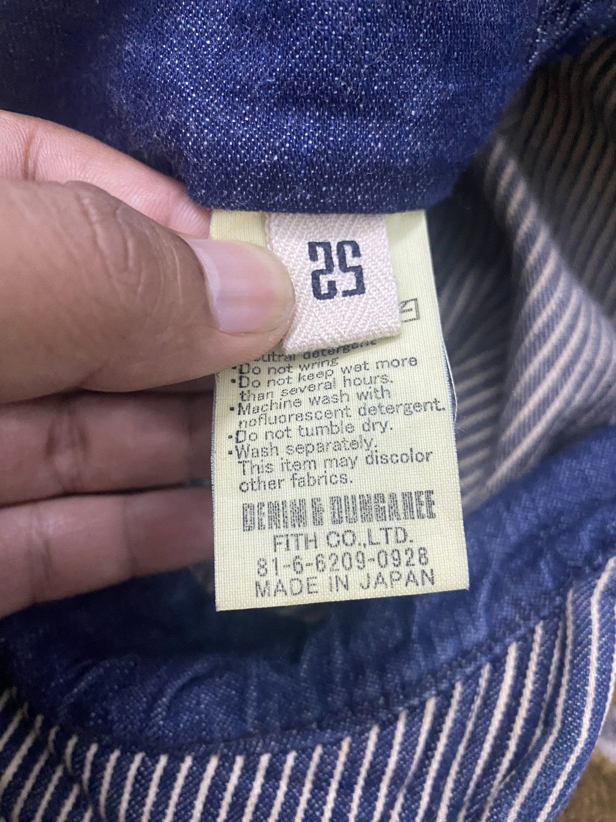 Kapital DENIM DUNGAREE WORKSHOP HAT DESIGN HICKORY STYLE RARE Size ONE SIZE - 7 Thumbnail