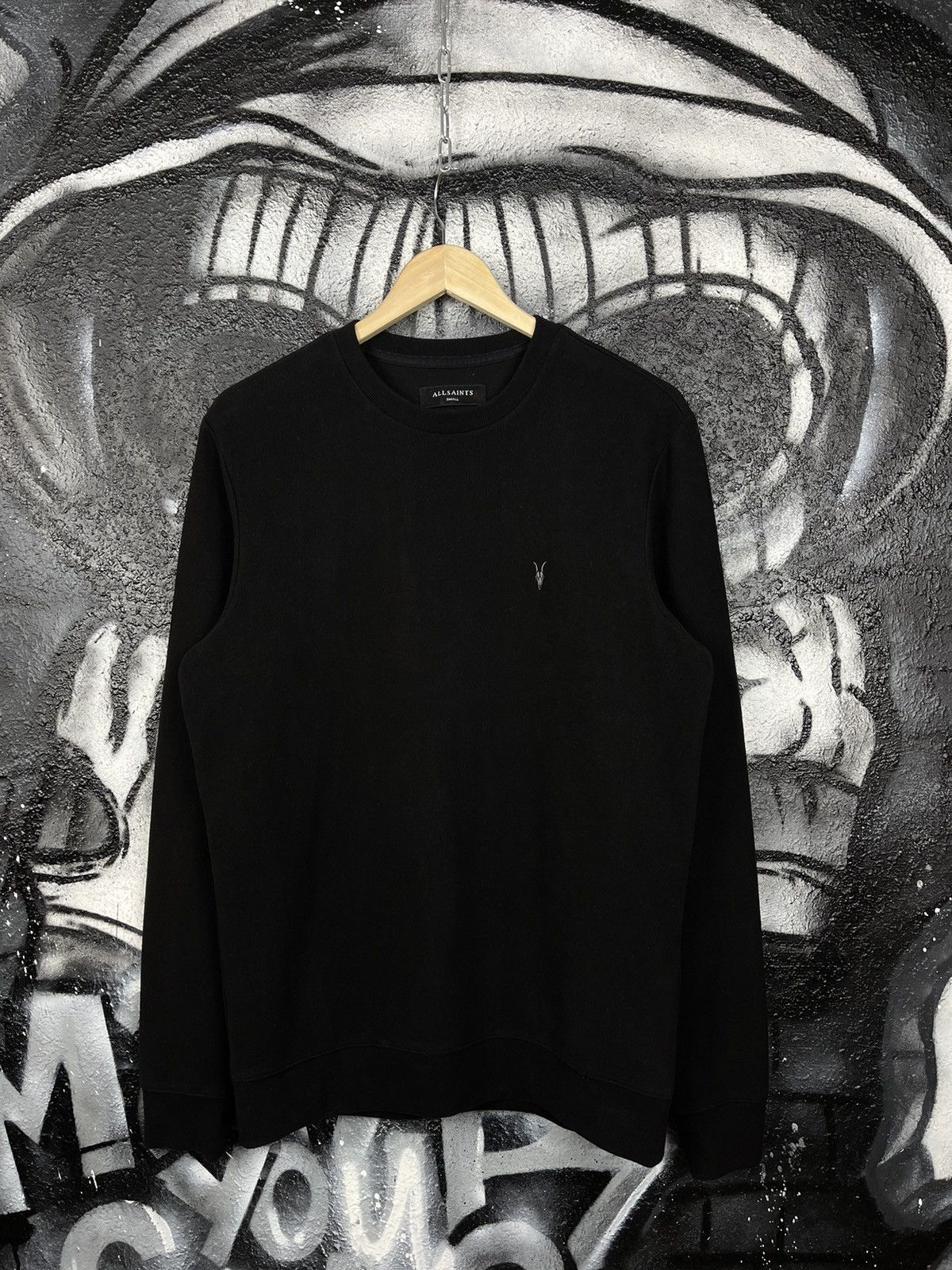 Allsaints All Saints Theo LS Crew Black Sweatshirt Men’s Size S Size US S / EU 44-46 / 1 - 2 Thumbnail