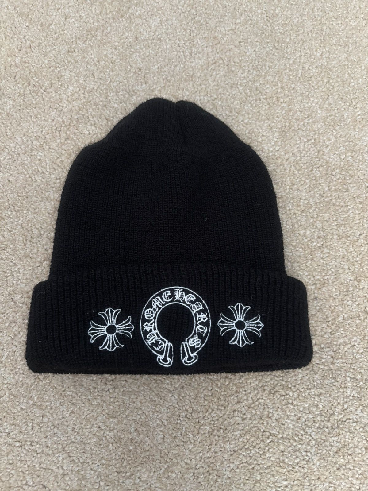 ハット Chrome Hearts Wool Beanie Black White Chrome Hearts Wool Beanie Black White / New product | eBay
