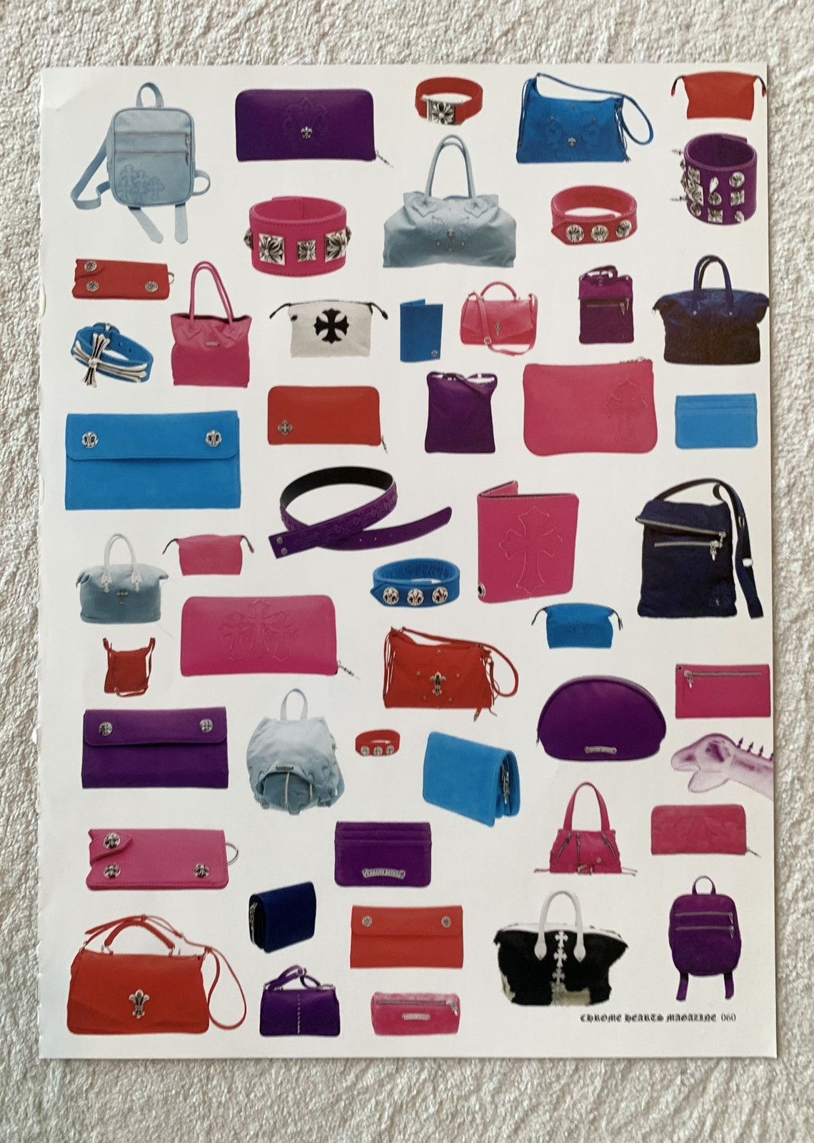 Chrome Hearts Chrome hearts Bags & Belt 8x11 cutout poster Size ONE SIZE - 1 Thumbnail