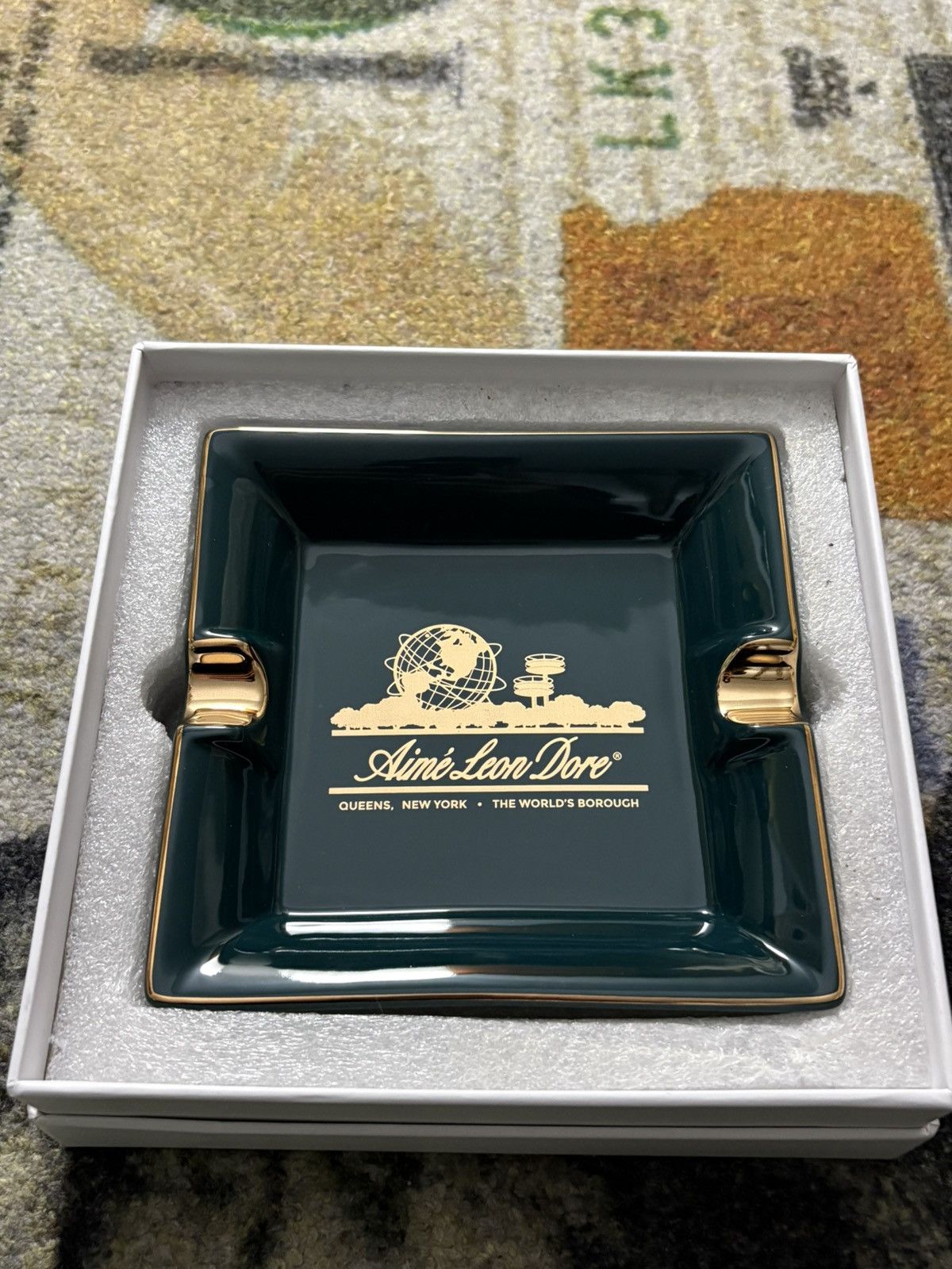 Aime Leon Dore Aime Leon Dore Unisphere Ashtray Botanical Green Size ONE SIZE - 1 Thumbnail