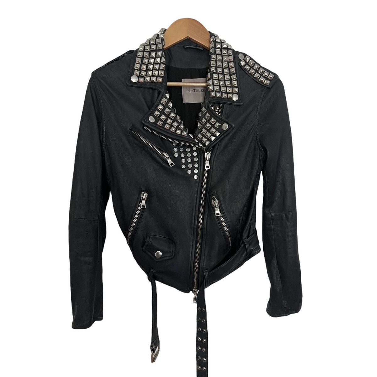 Japanese Brand Natsuko studded leather jacket Size US M / EU 48-50 / 2 - 2 Thumbnail