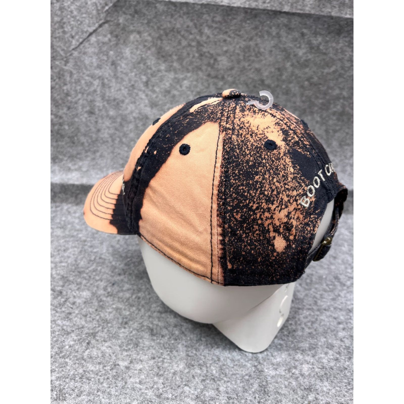 Vintage Burri Boot Camp Hat Cap Adult One Size Pink Tie Dye 100% Cotton Strap Back Camp Size ONE SIZE - 5 Thumbnail