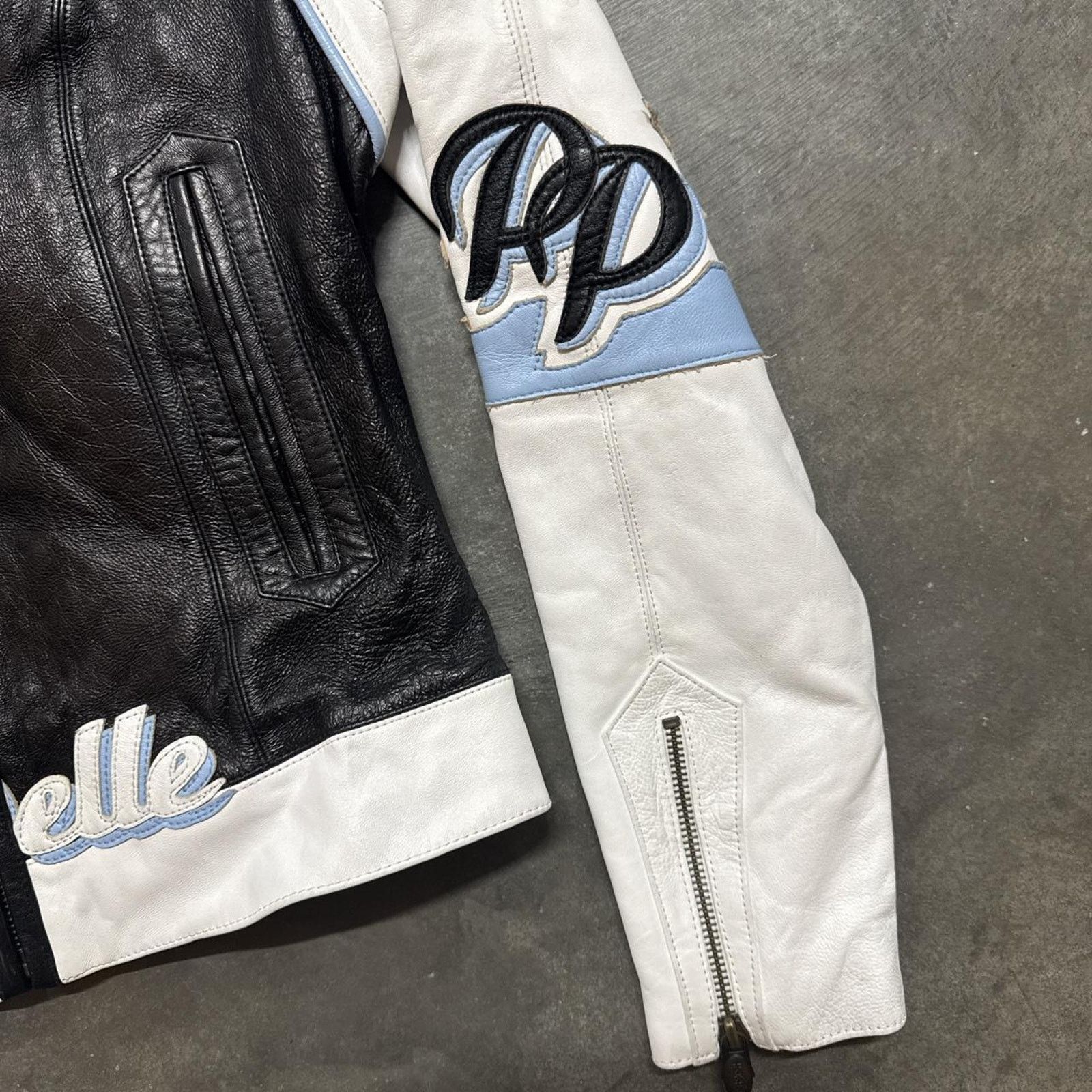 Pelle Pelle × Vintage Vintage Y2K Pelle Pelle March Buchanan Racing Leather Jacket Size XS / US 0-2 / IT 36-38 - 3 Thumbnail