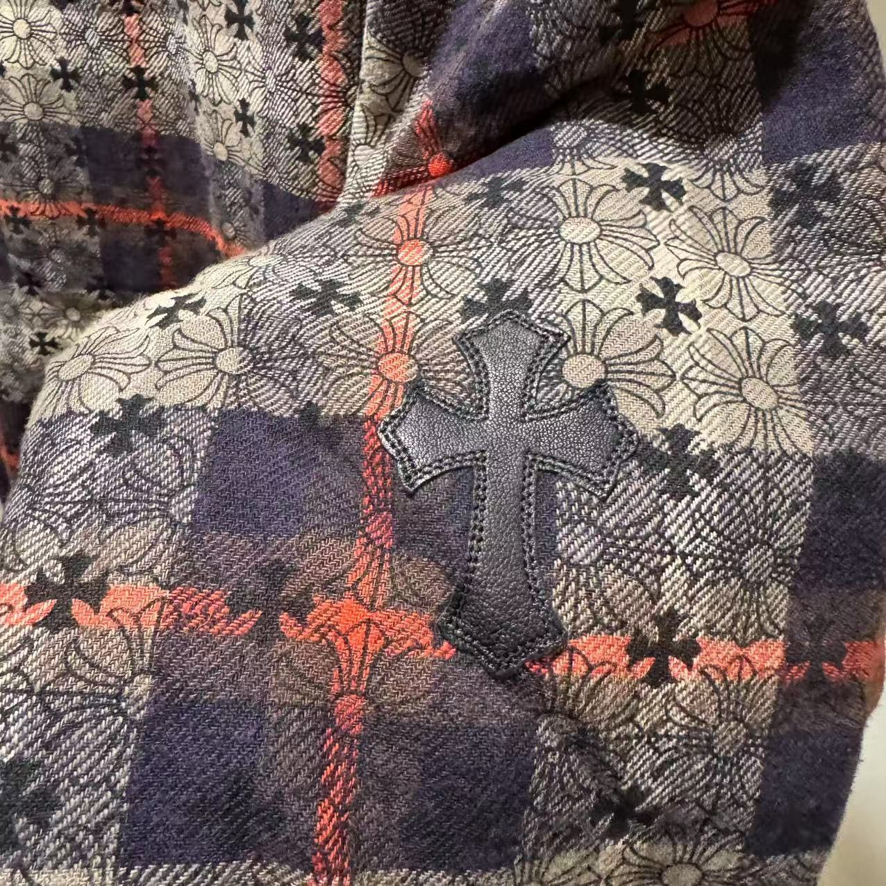 Chrome Hearts Chrome hearts 1 of 1 jacquard cross patches flannel sz xxl Size US XXL / EU 58 / 5 - 13 Thumbnail