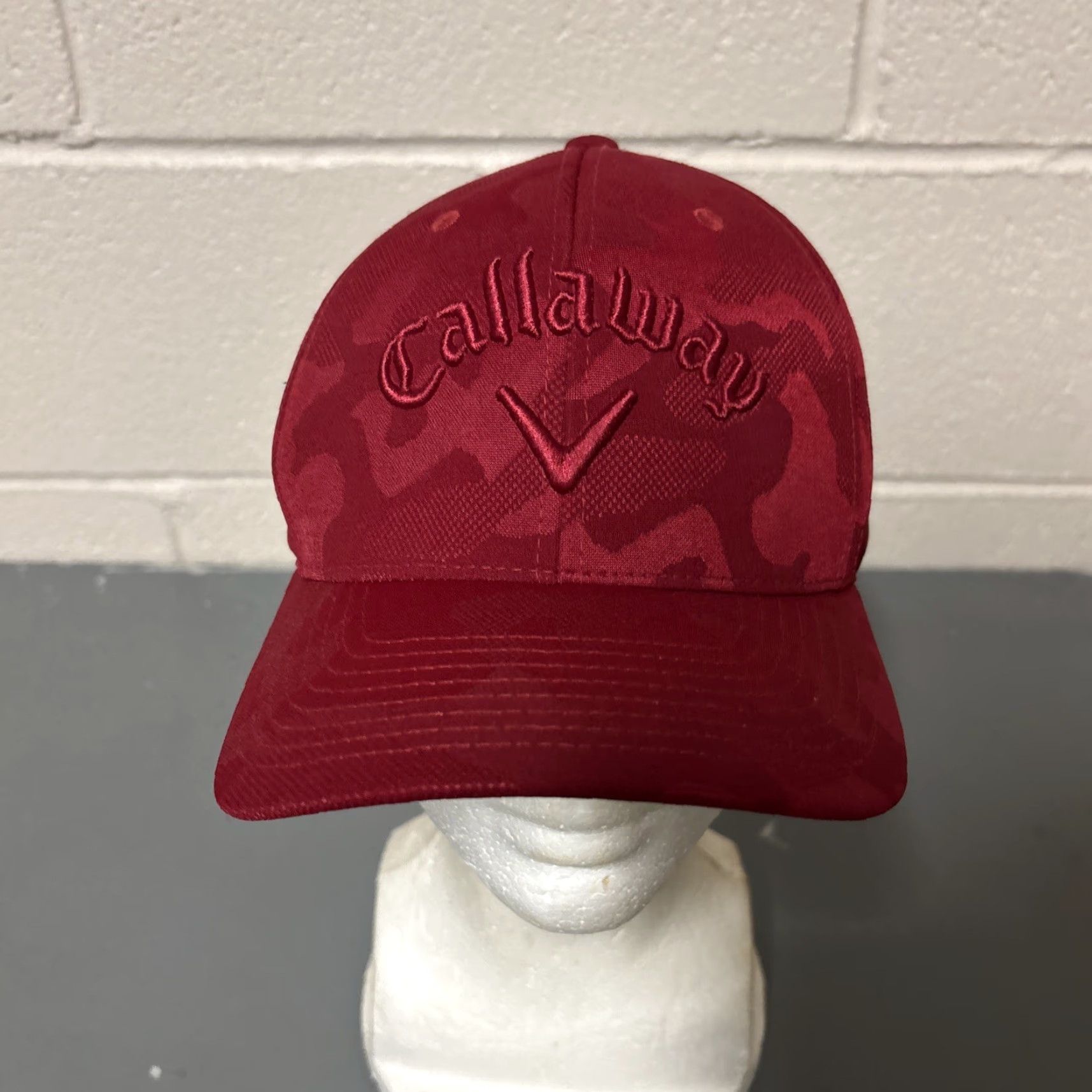Callaway Callaway Dark Red Camo Hat | 110 Chamberlyne Country Club | One Size Baseball Cap | Men’s Golf Cap Size ONE SIZE - 3 Thumbnail
