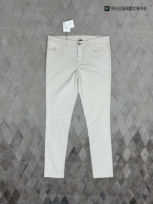 Brunello Cucinelli Brunello Cucinelli Men's White Casual Pants Size US 32 / EU 48 - 1 Thumbnail