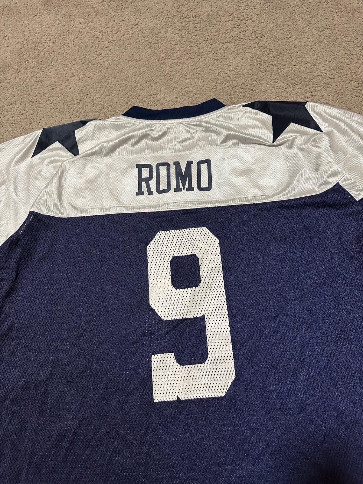 Reebok NFL GRIDIRON Throwbacks Sz XL #9 ROMO DALLAS COWBOYS JERSEY Size US XL / EU 56 / 4 - 7 Thumbnail