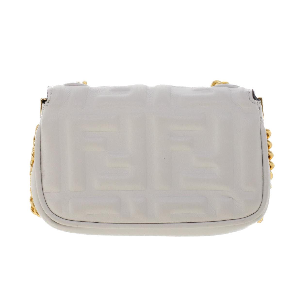 Fendi FENDI Zucca Canvas Nano Baguette Chain Shoulder Bag Leather Size ONE SIZE - 3 Thumbnail