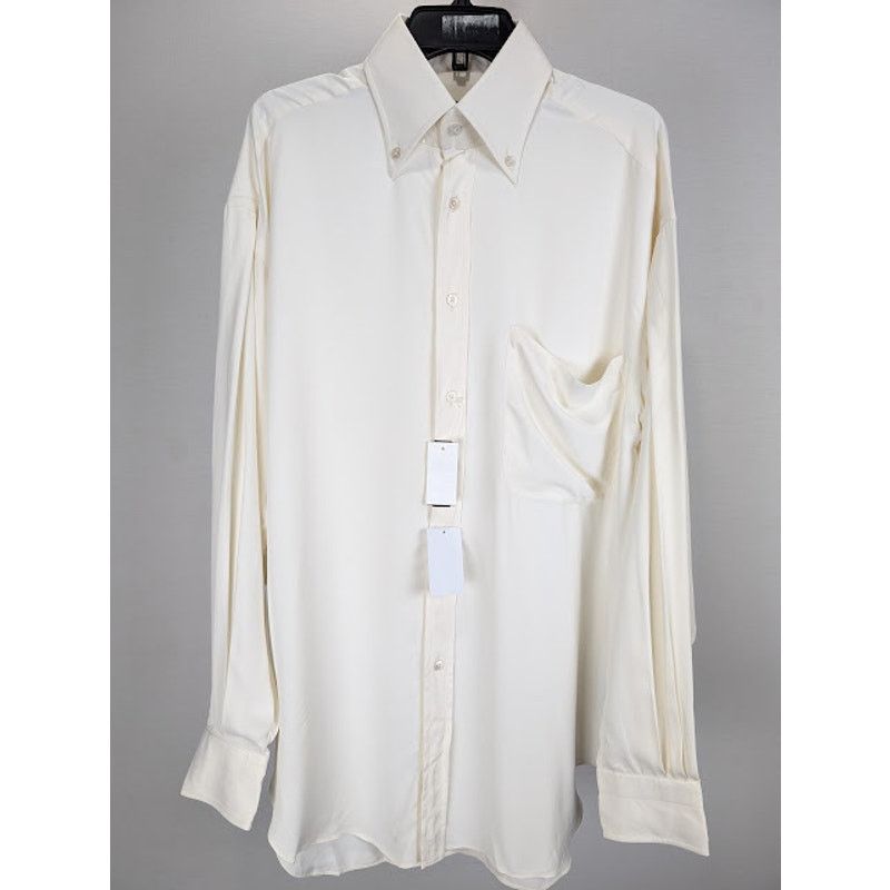 Tom Ford o1rshd1 Shirt in Off White Size US S / EU 44-46 / 1 - 2 Thumbnail