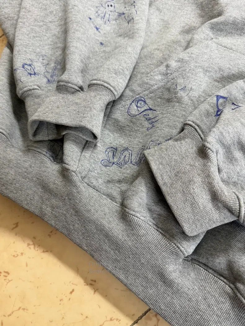 Vetements Vetements Doodle Grey Oversized Hoodie with Round Pen Size US S / EU 44-46 / 1 - 4 Thumbnail