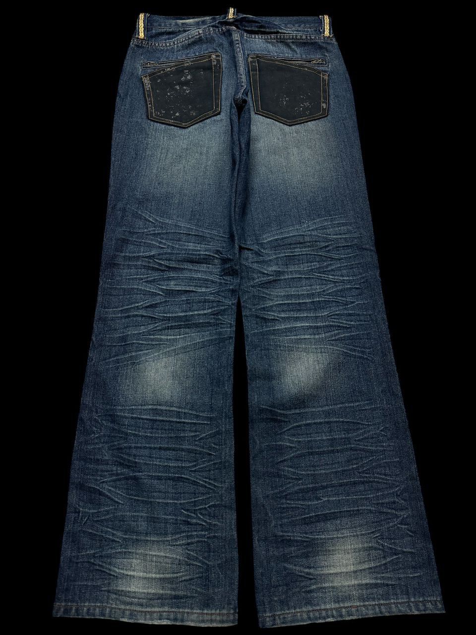 Vintage BAGGY FLARE 90s Style Japanese Ware Rusty Mudwash Clawmark Size US 30 / EU 46 - 1 Thumbnail