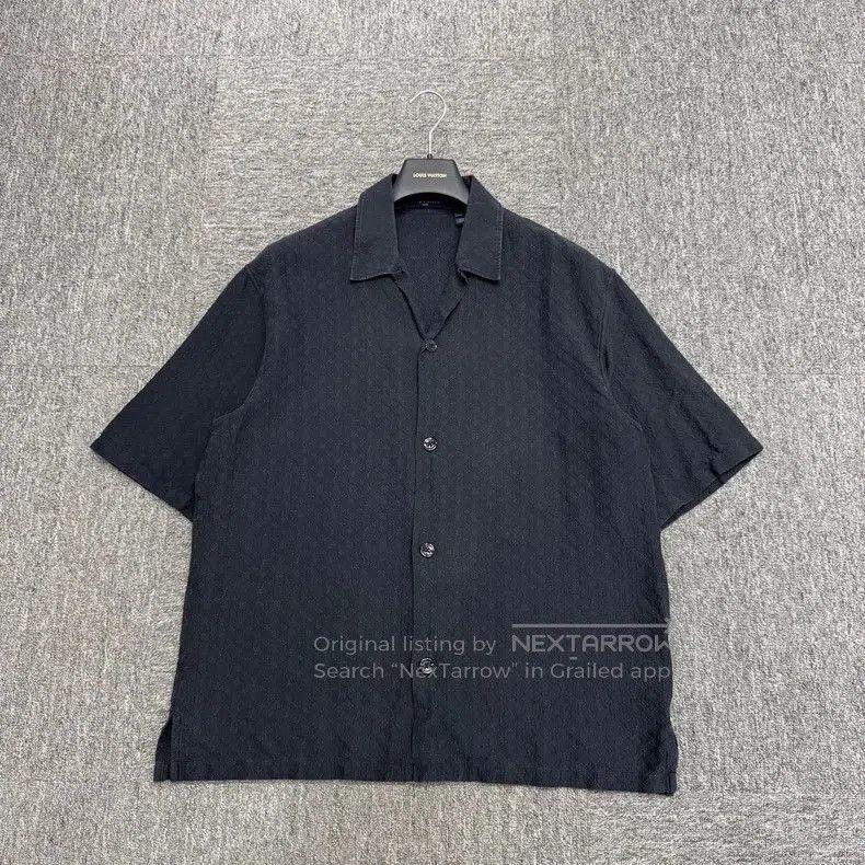 Louis Vuitton Monogram Silk Short Sleeve Shirt.