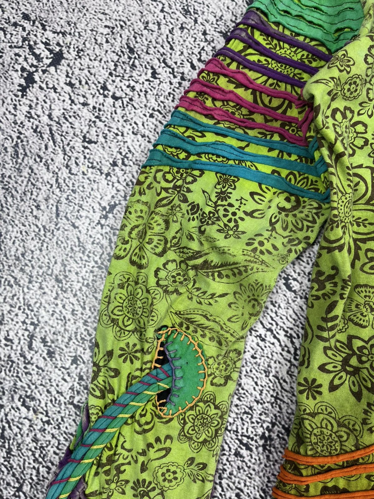 Japanese Brand Vintage Bares Mushroom Acid Green Hippie Top Size M / US 6-8 / IT 42-44 - 12 Thumbnail